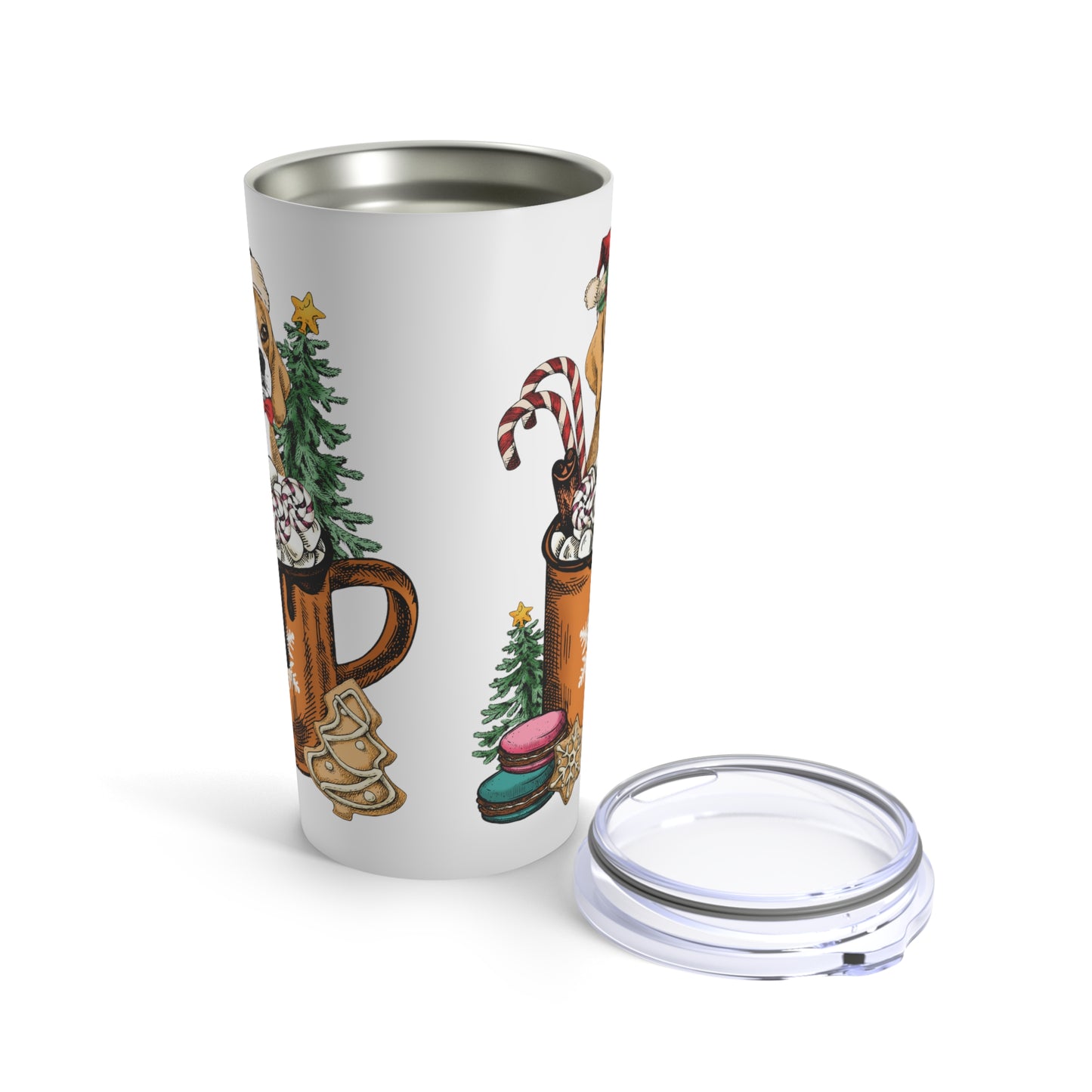 Dog lover Christmas gift woof Christmas tumbler Skinny Tumbler with Straw, 20oz gift for her gift for him Tumbler 20oz, dog dad dog mom