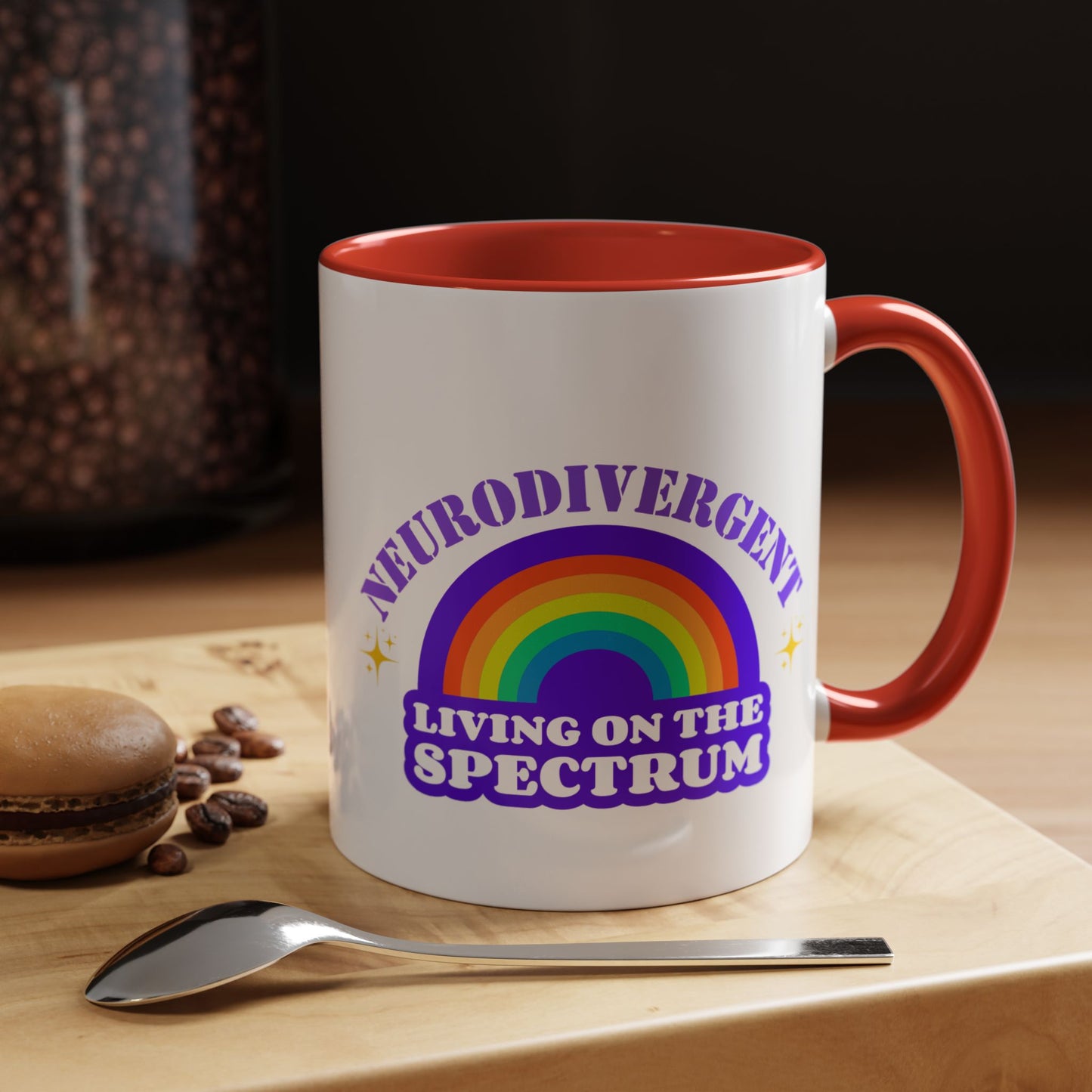 NeuroDivergent mug Morning affirmations mug neurospicy mug rainbowmug On the spectrum gift Christmas gift for her gift for him bestie Mug