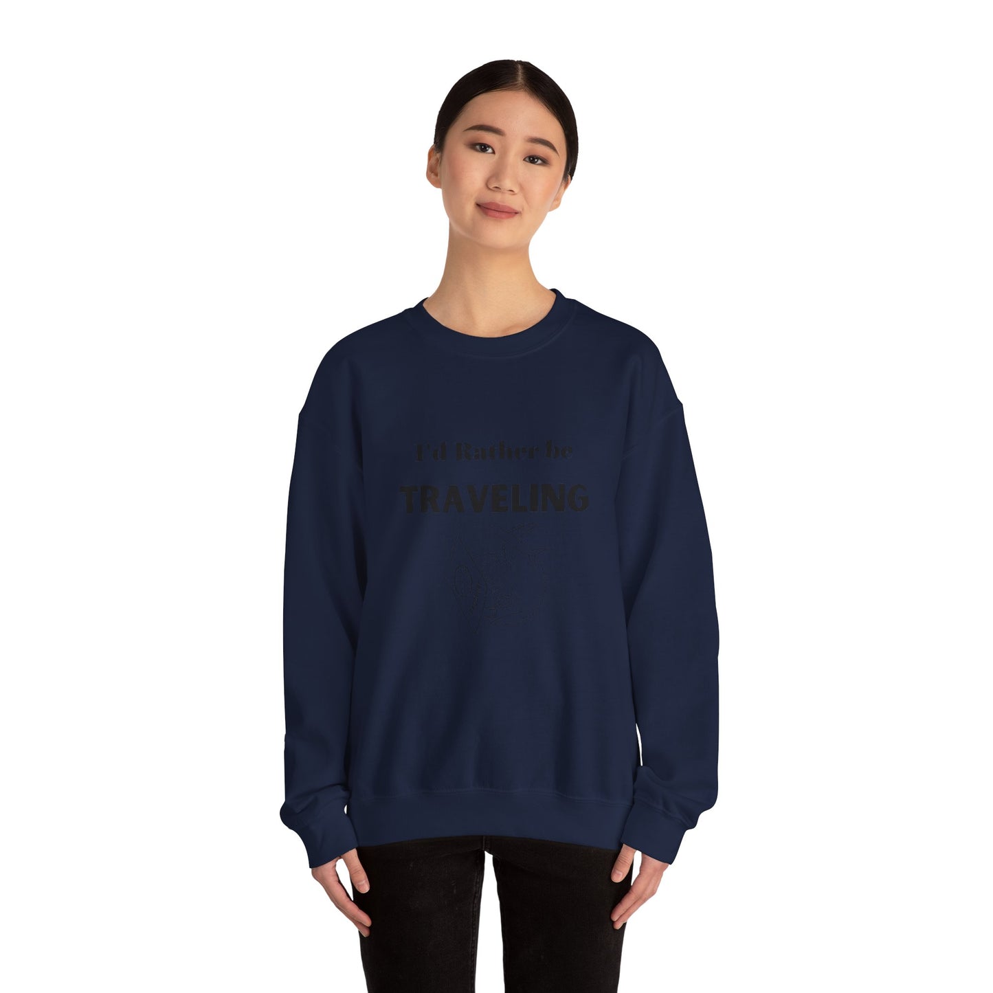 I'd rather be traveling sweater travel lover gift vacation sweatshirt valentines shirt gift for her best friend gift galentine's day