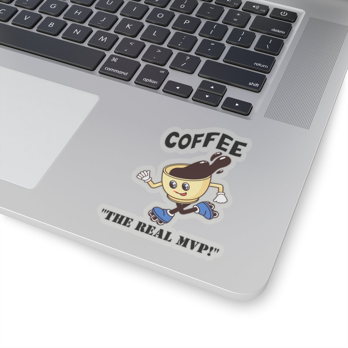Coffee the real mvp sticker laptop sticker funny coffee sticker bottle water sticker gift for her gift for him funny recommend sticker