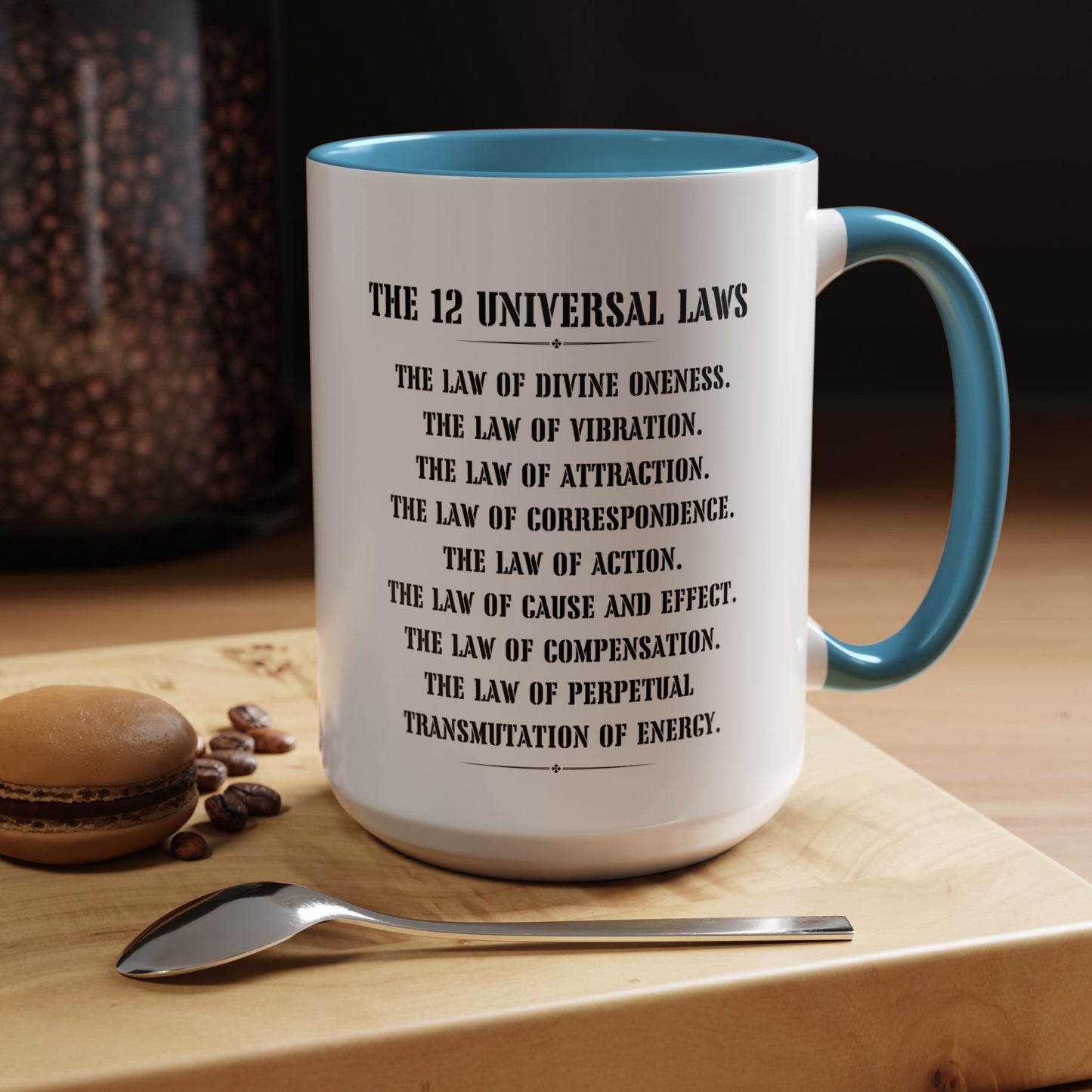 The 12 laws of the universe mug best friend mug CoffeeMug Custom name manifesting Gift Christmas Tea Cup hot cocoa Kitchen Decor bestie gift