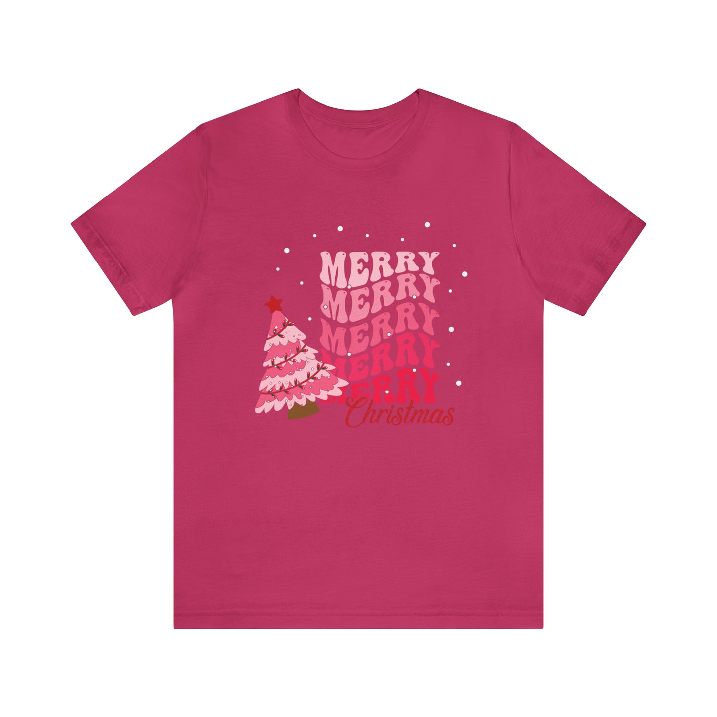 Festive AF shirt Pink Merry Bright Christmas Tshirt for Women Christmas Shirt Sweater Holiday Christmas gift for her gift for him unisex