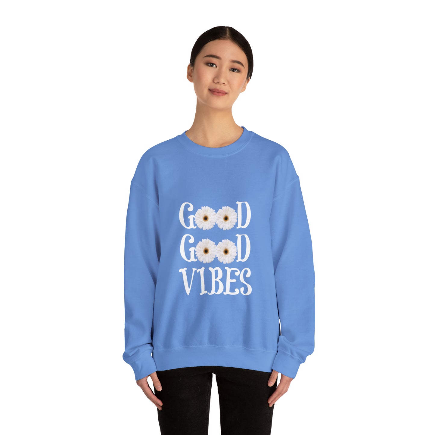 Good Vibes Sweatshirt, Unisex Heavy Blend™ Crewneck Sweatshirt