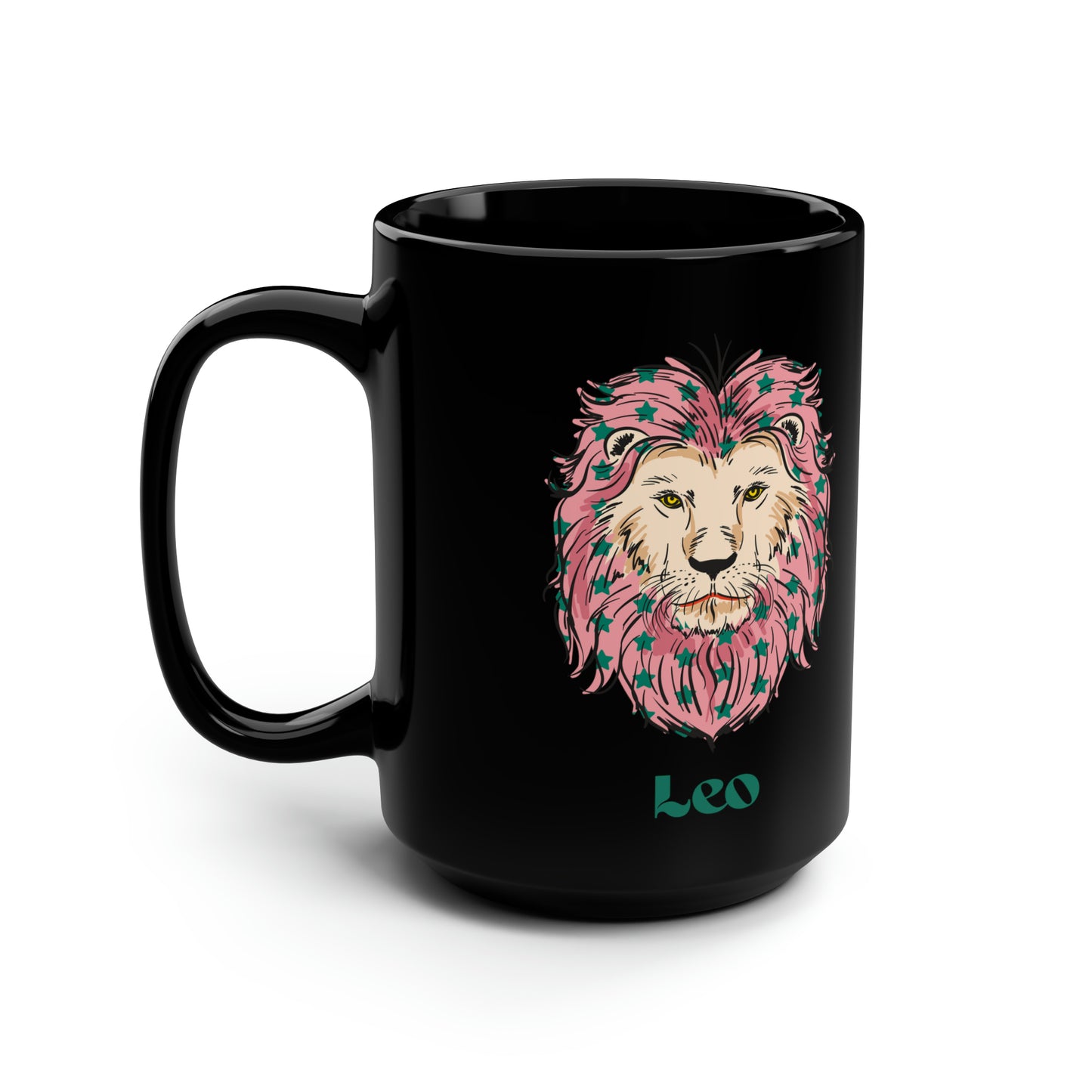 Leo zodiac sign mug Black ceramic Mug 15oz funny gift Queen Eras tour World Tour Tickets Leo zodiac merch office Christmas