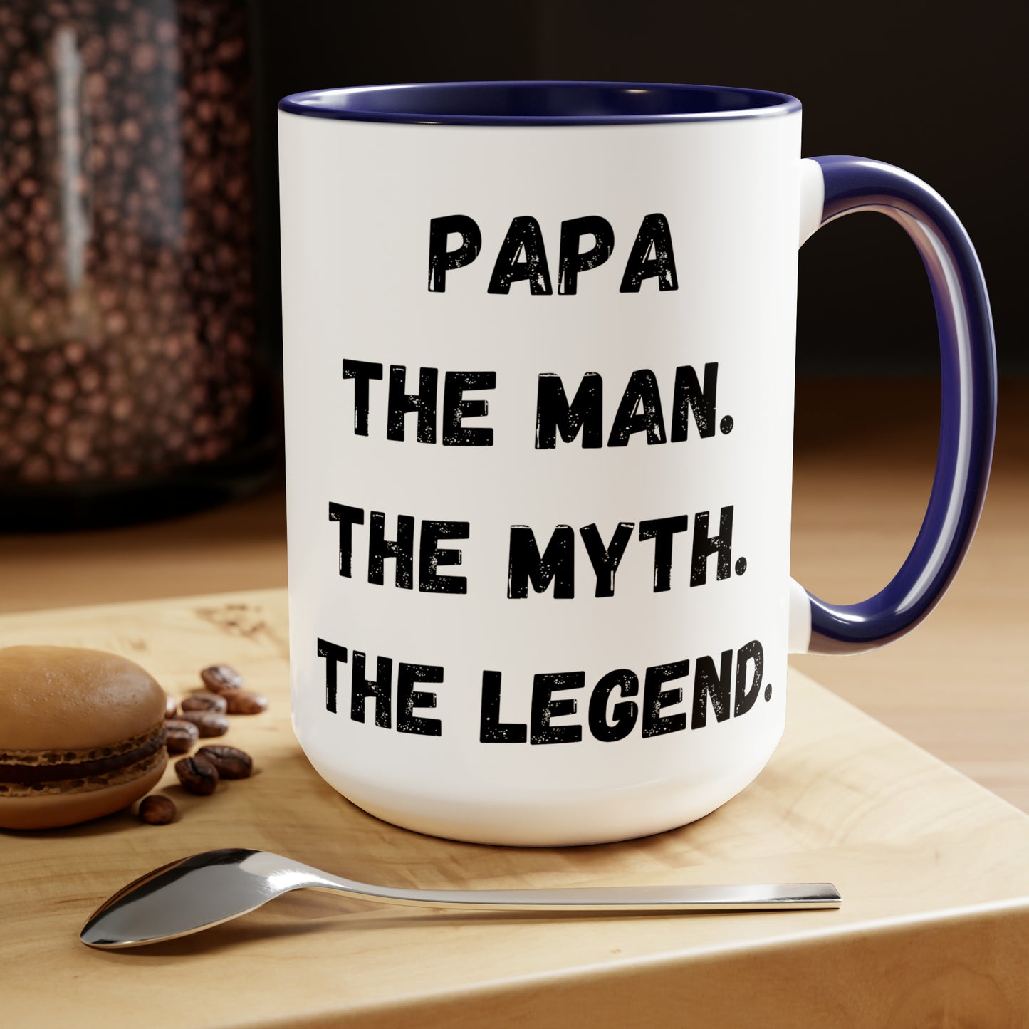 Papa the man the myth the legend mug Daddy mug love you dad gift Coffee Mug pregnancy reveal gift heart mug gift for her Mug wife Coffee tea