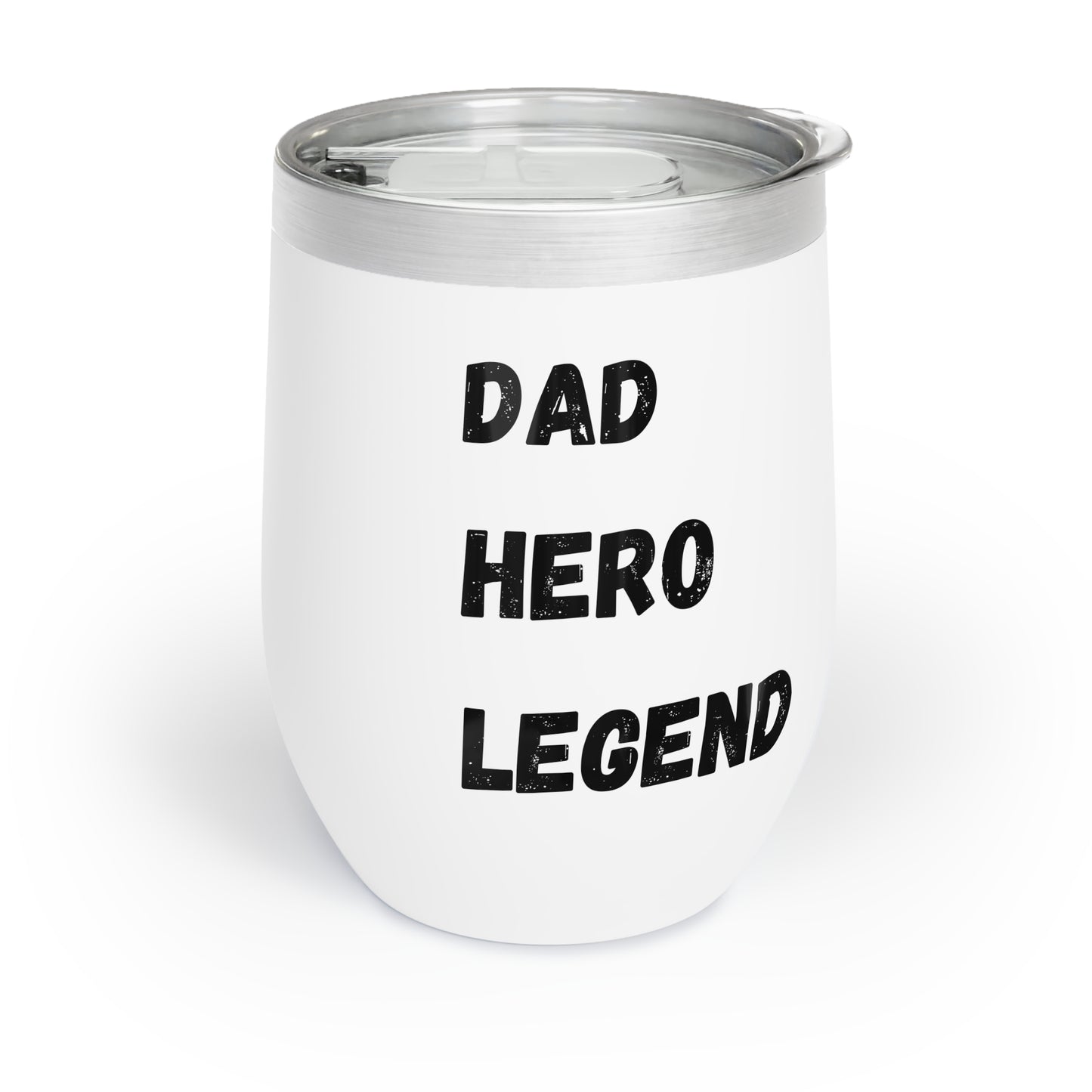 Dad Hero Legend tumbler Dad wine tumbler father's day gift gift for brother padrino gift Chill Wine Tumbler