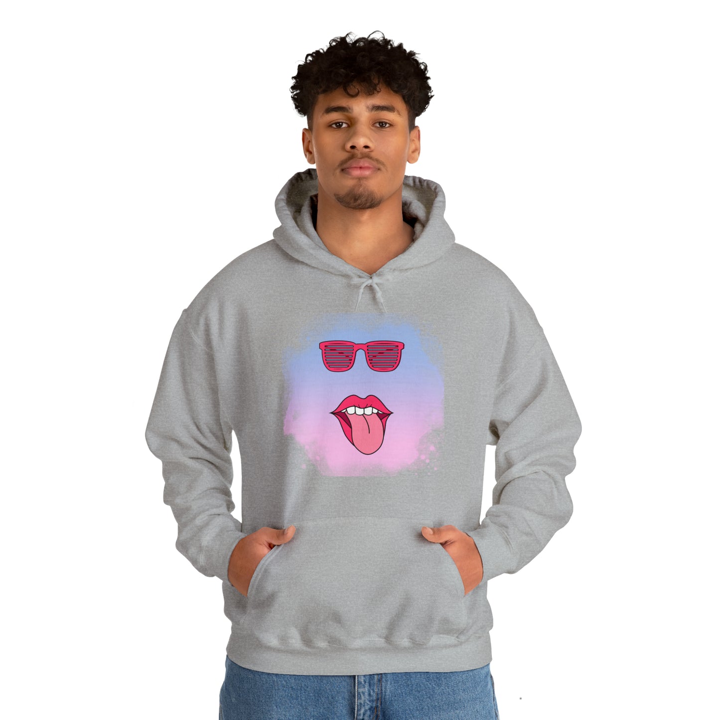 Lip Sunglasses Hoodie, Bubble Gum kiss Hoodie, Fun Summer shirt, Birthday gift for her, Galantine gift for her,best friend gift, vacation