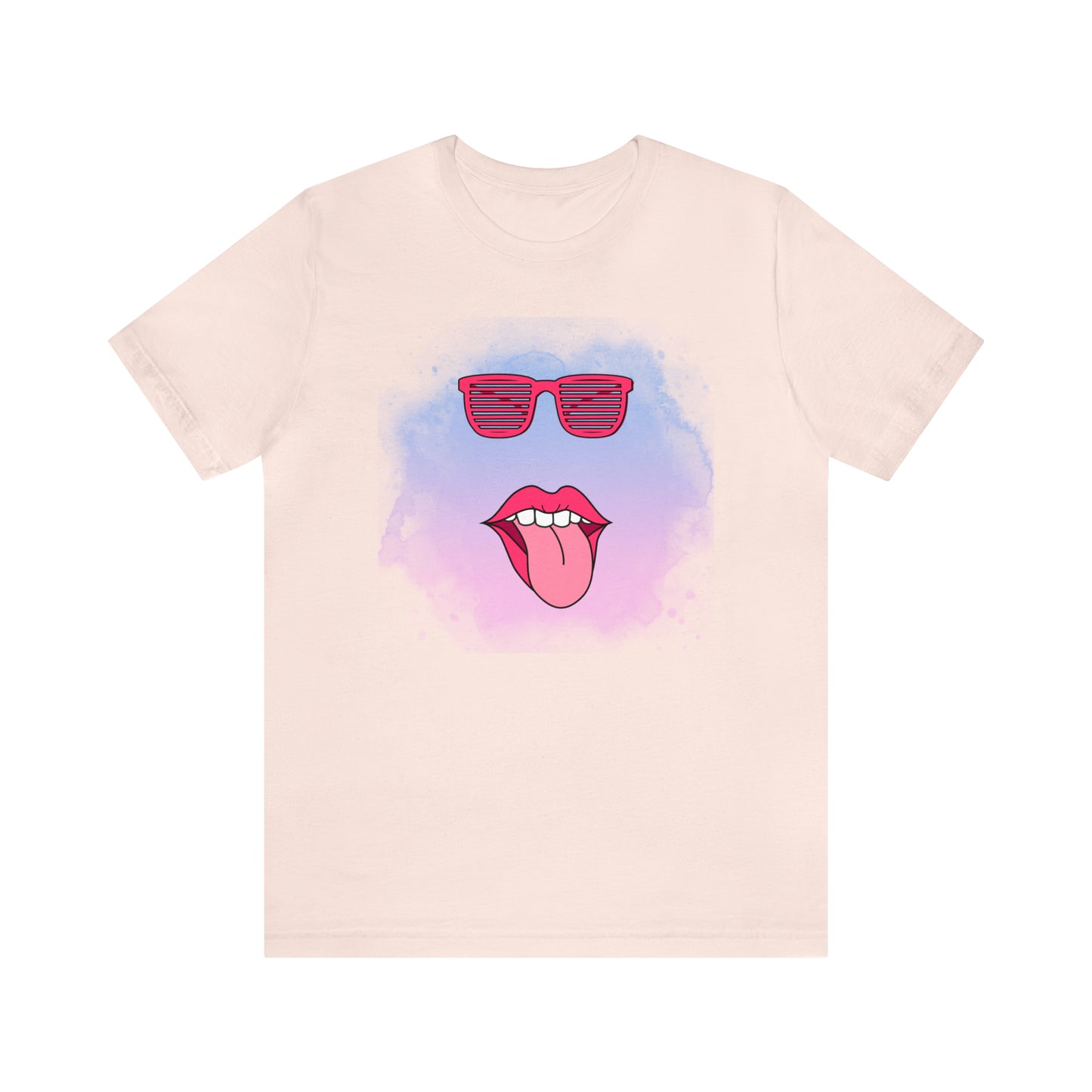 Lip Sunglasses t-shirt, Bubble gum kiss shirt,Pink Gum Shirt,Galantine gift travel shirt,best friend trip,girls vacation trip, Unisex Jersey