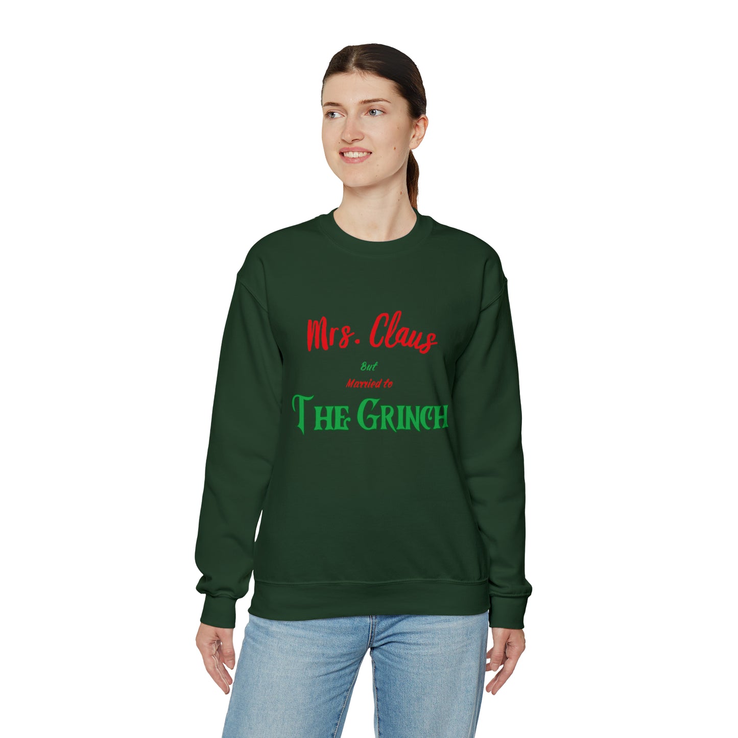 Mrs Claus sweater married to the grinch sweatshirt Merry Christmas Sweatshirt for Women Christmas Shirt Holiday Christmas gift for her