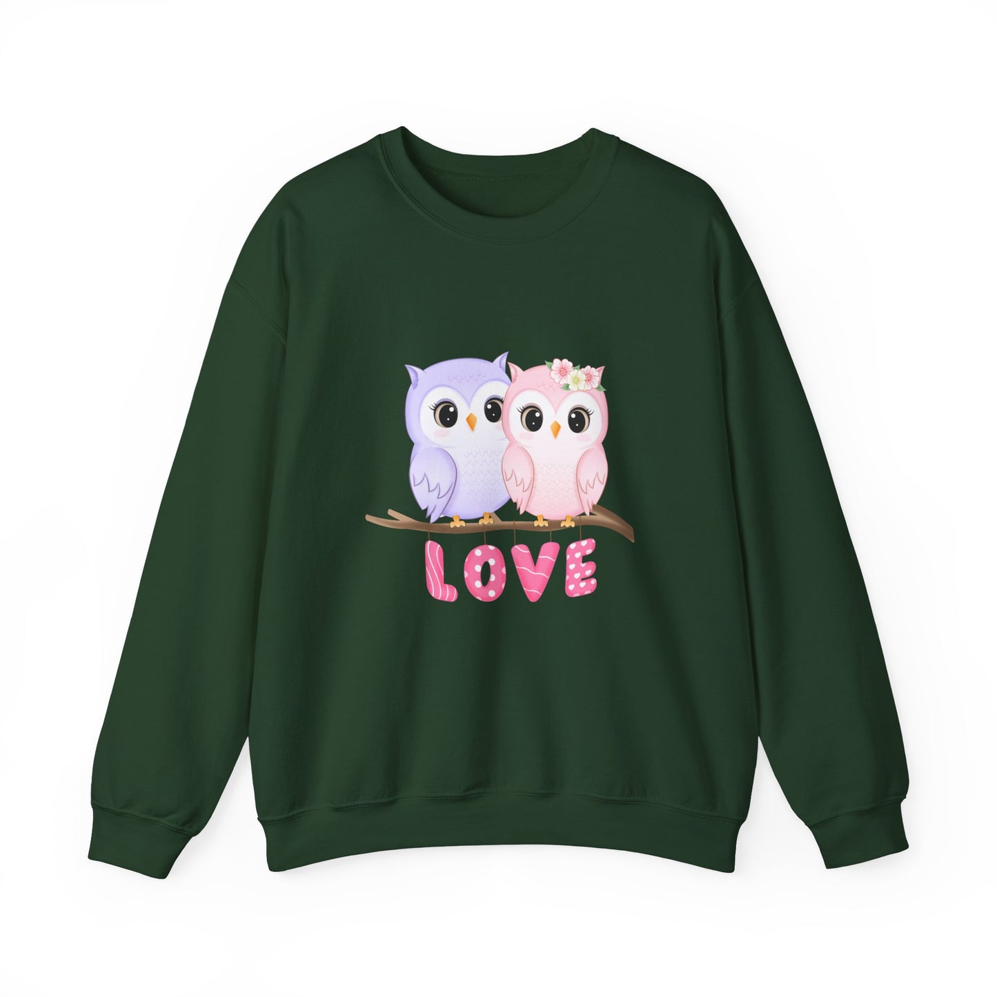 Owl Love sweater valentines Day sweatshirt valentines day shirt best friend gift for her Unisex owl sweater Love shirt unique holiday gift