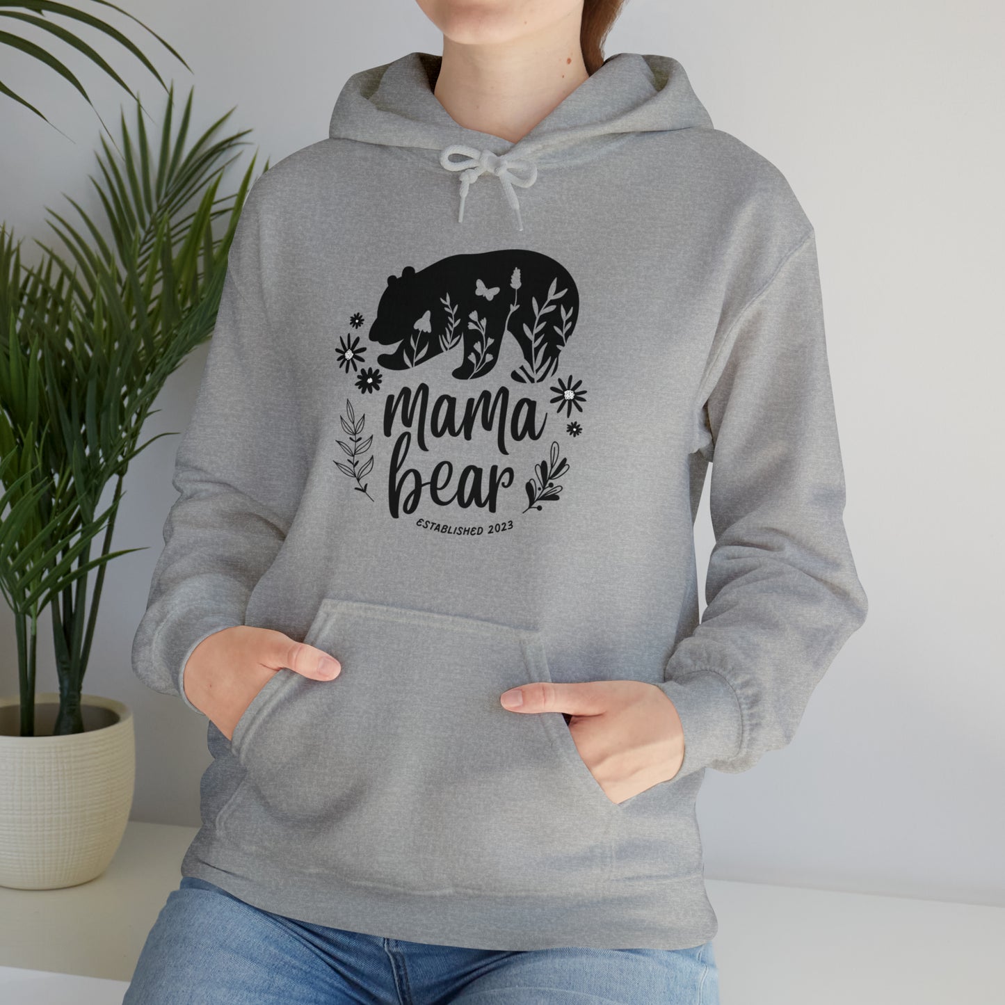 Mama Bear Hoodie, personalized Gift for Mom, mama Hoodie, gift for Mom clothes, gym shirt, Birthday gift for her,Galantine gift for her