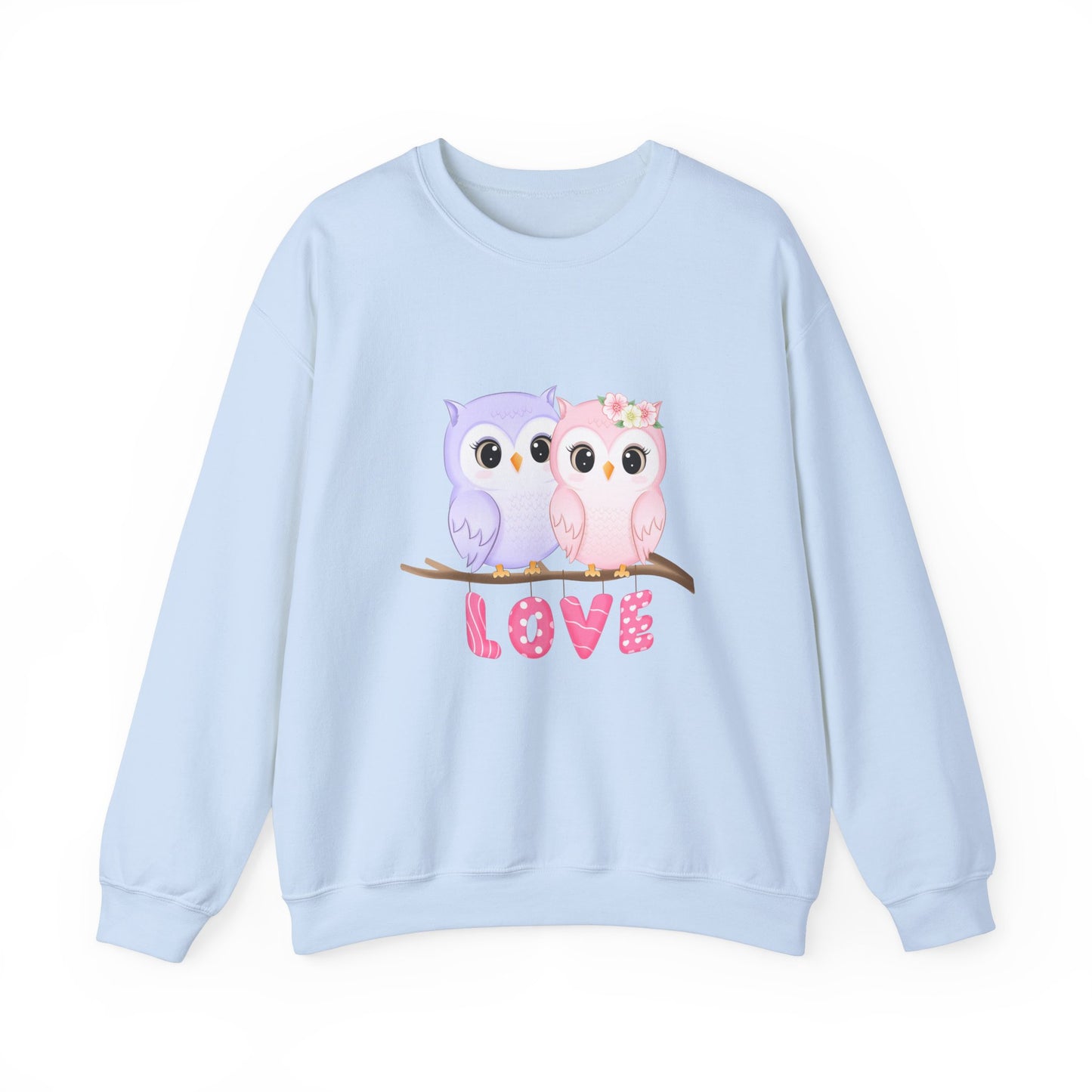 Owl Love sweater valentines Day sweatshirt valentines day shirt best friend gift for her Unisex owl sweater Love shirt unique holiday gift