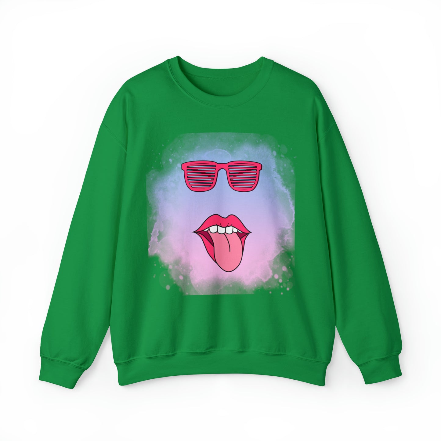 Lip Sunglasses Hoodie, Bubble Gum kiss Hoodie, Fun Summer shirt, Birthday gift for her, Galantine travel sweatshirt, Unisex
