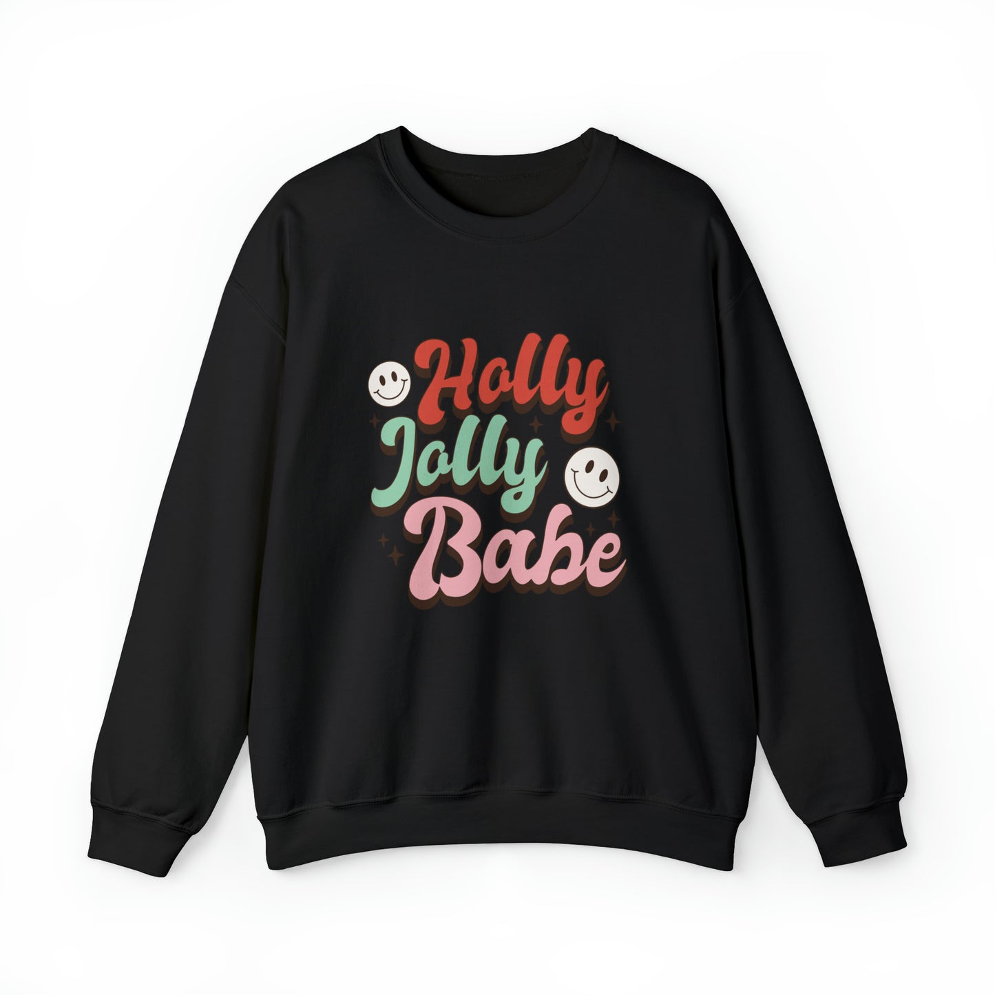 Holly Jolly Babe Christmas sweater Retro Christmas sweater Merry Christmas cupcake hot cocoa sweatshirt Bright Christmas gift for her