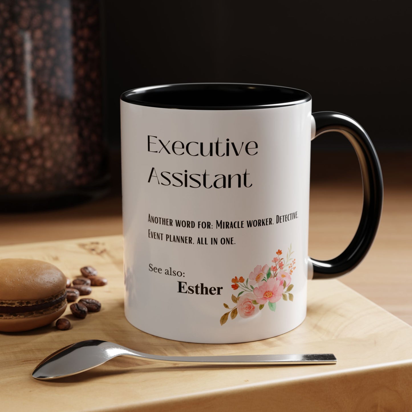Executive Assistant mug Custom gift flowers coffee mug bestie gift Coworker Gift Christmas Office Gift OfficeMug Christmas Mug Supervisor