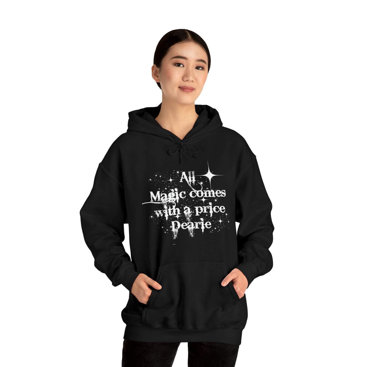 All magic comes with a price Dearie hoodie,OUAT Fan gift, Rumpelstiltskin gift for her, Christmas gift, Unisex Heavy Blend Hooded Sweatshirt