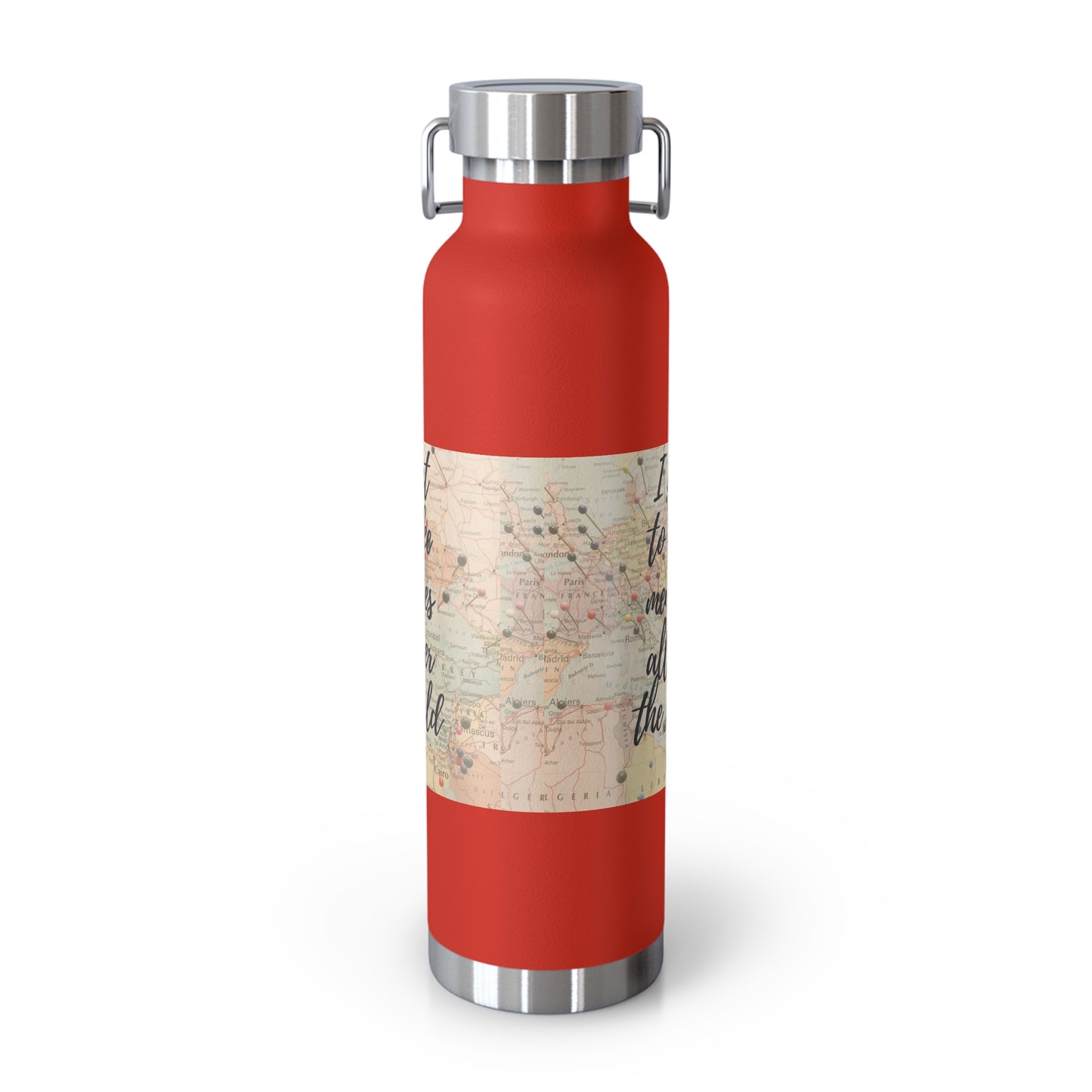 Travel bottle travel memories bottle Copper Vacuum Insulated Bottle, 22oz