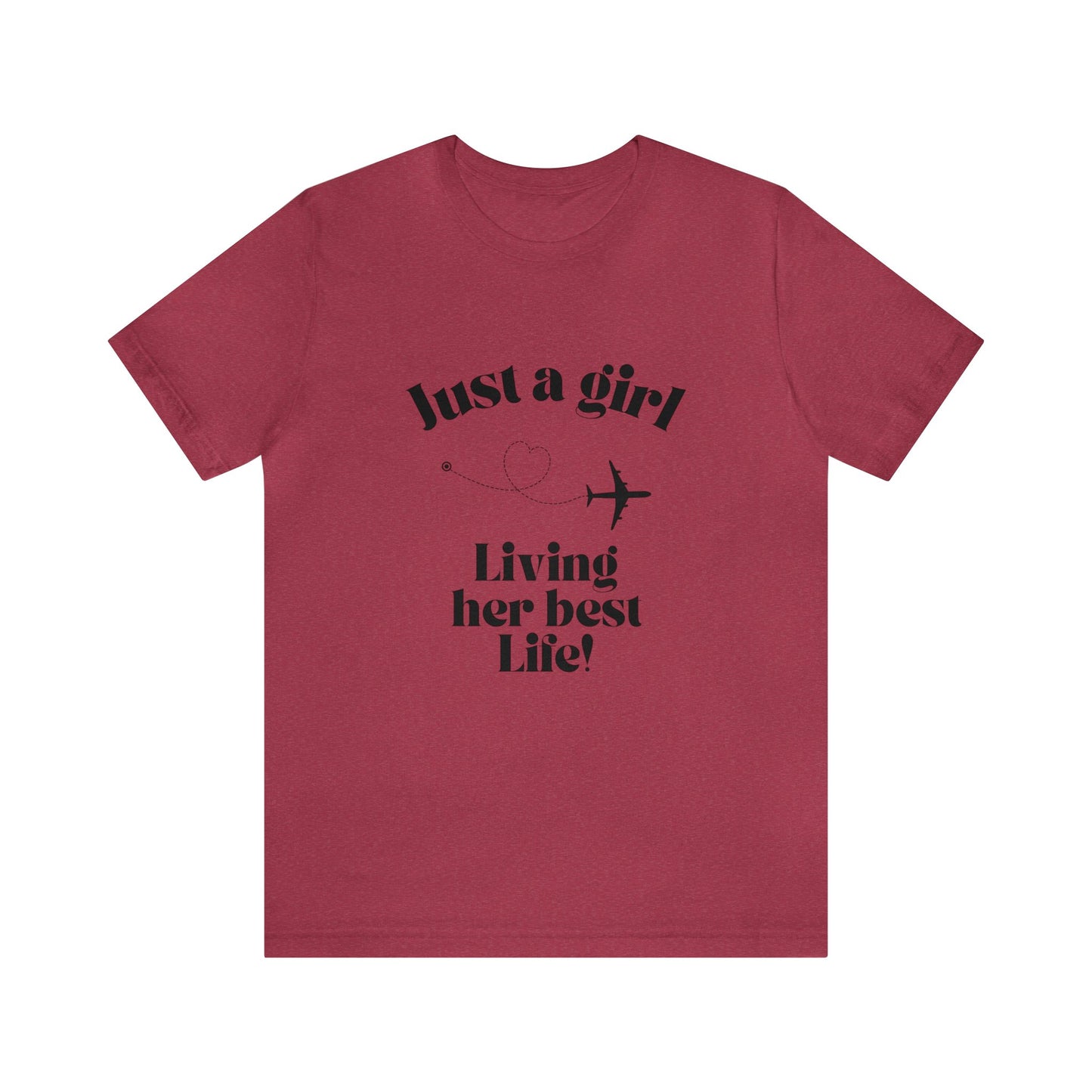 Just a girl living her best life shirt funny travel gift for her chicken shirt girlfriend shirt birthday Shirt Matching travel Tees