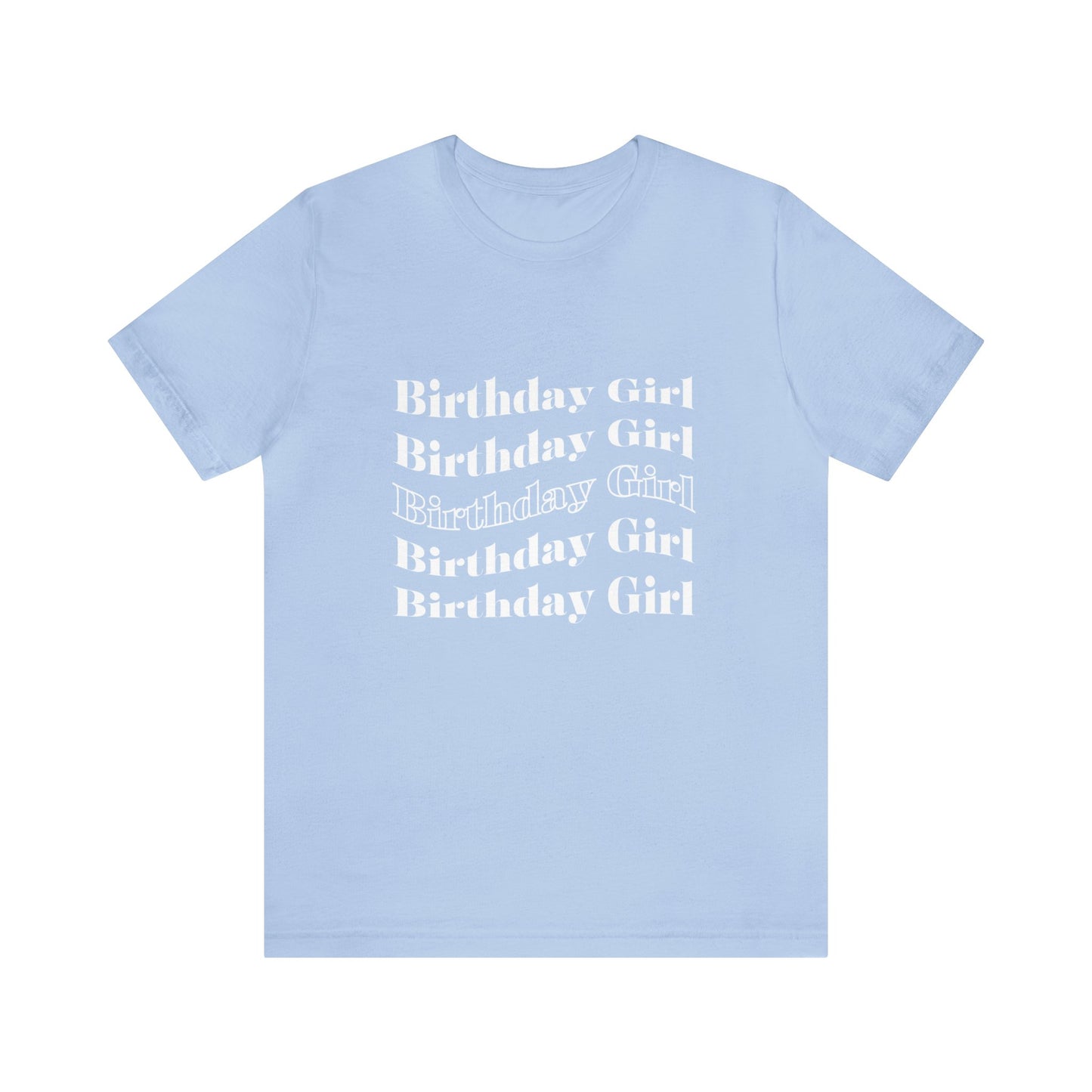 Birthday girl shirt gift for her best friend gift wavy shirt birthday party attire month funny T-shirt birthday gift Christmas gift for him