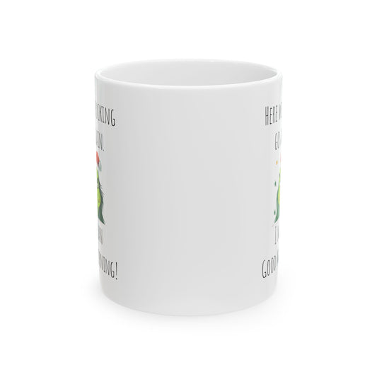 Grinch all white mug Supervisor Mug Shit Show Supervisor Gift Shit Show Supervisor Coffee Cup gift for her gift for him Mug 11oz Christmas