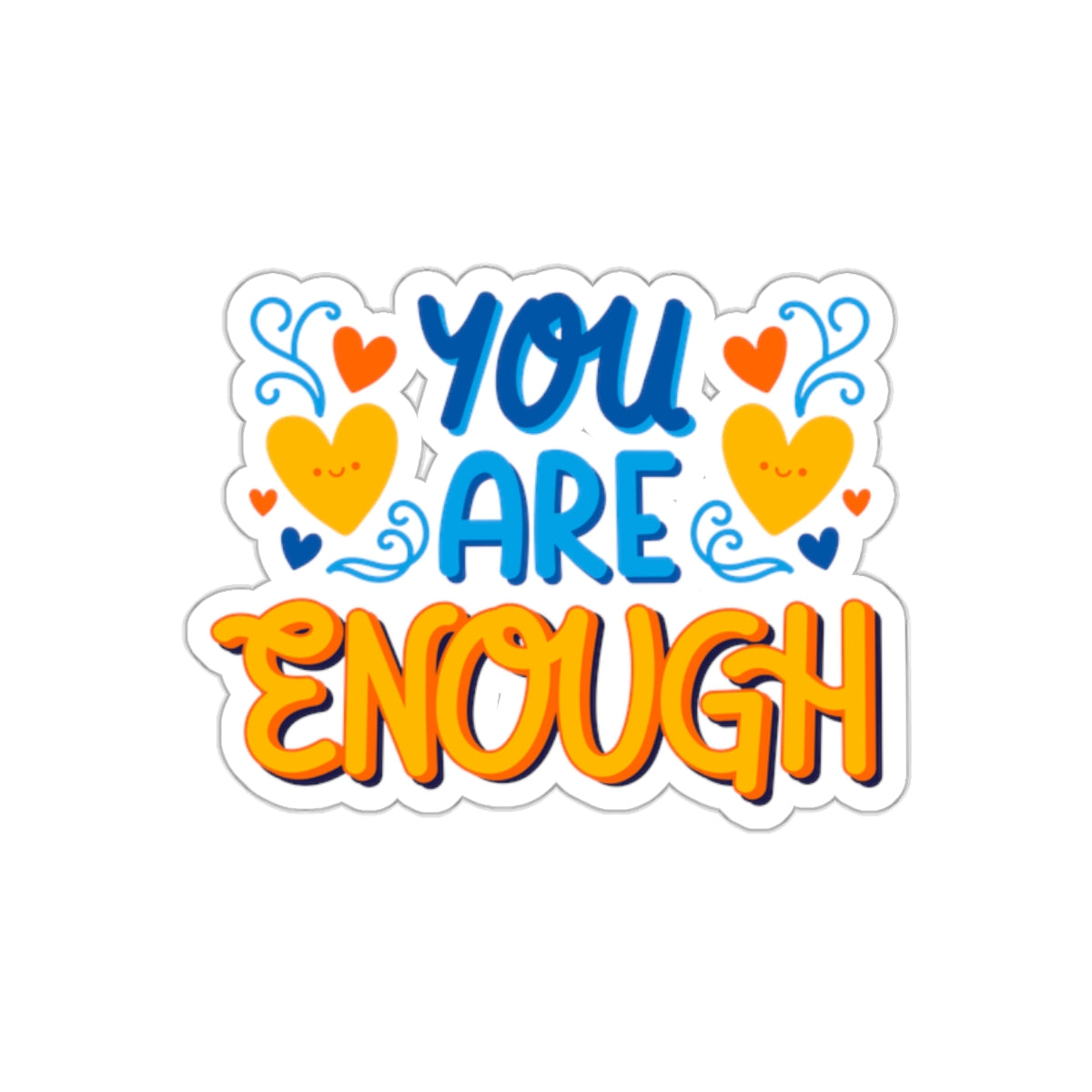 You are enough sticker bestie sticker motivation witch gift funny mom gift bestfriend gift Kiss-Cut Stickers Halloween sticker self love