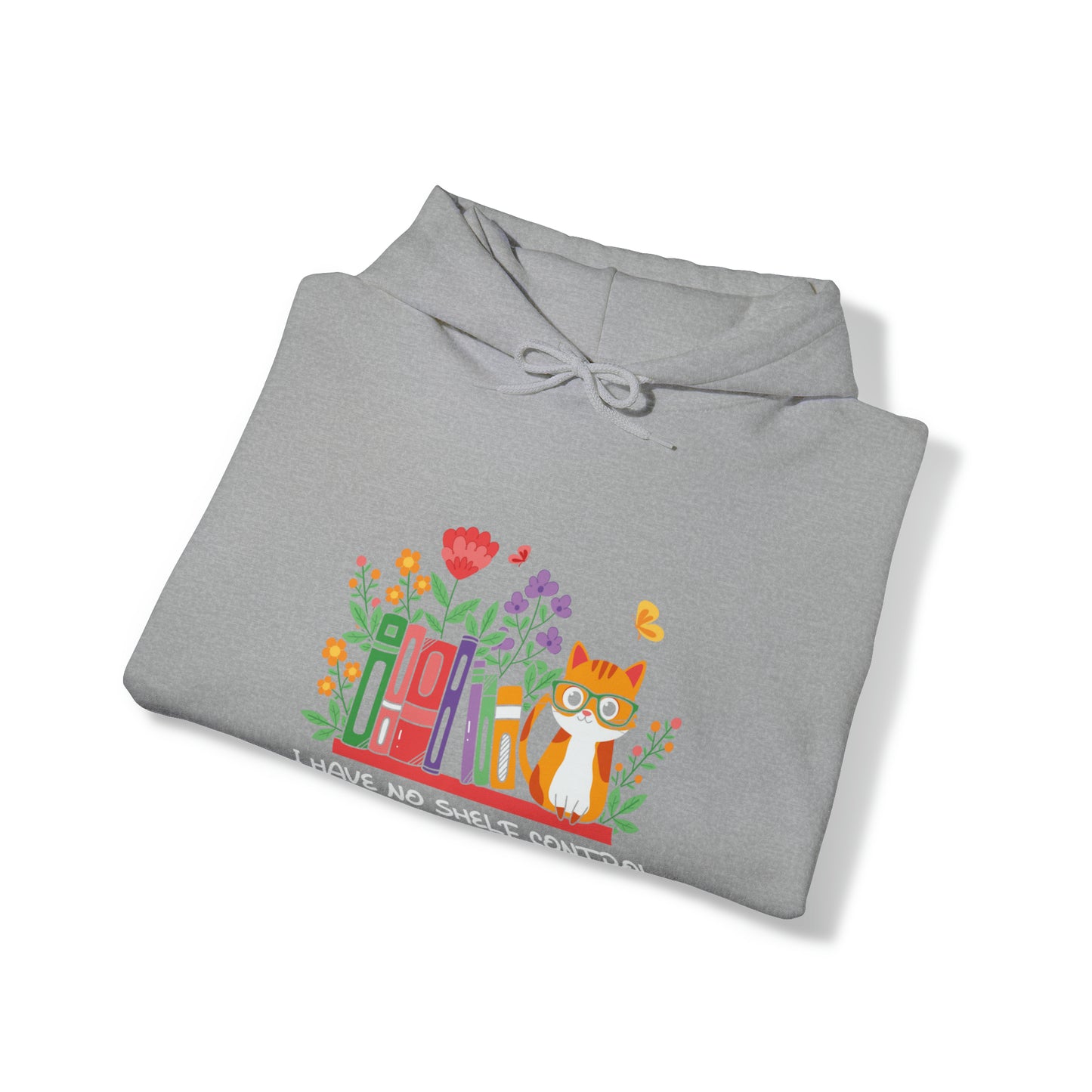 Cat lover hoodie book lover sweater BookShelf control orange cat Shirt Halloween Cat Sweatshirt Gift for Cat Lover Gift for Cat Mom Gift