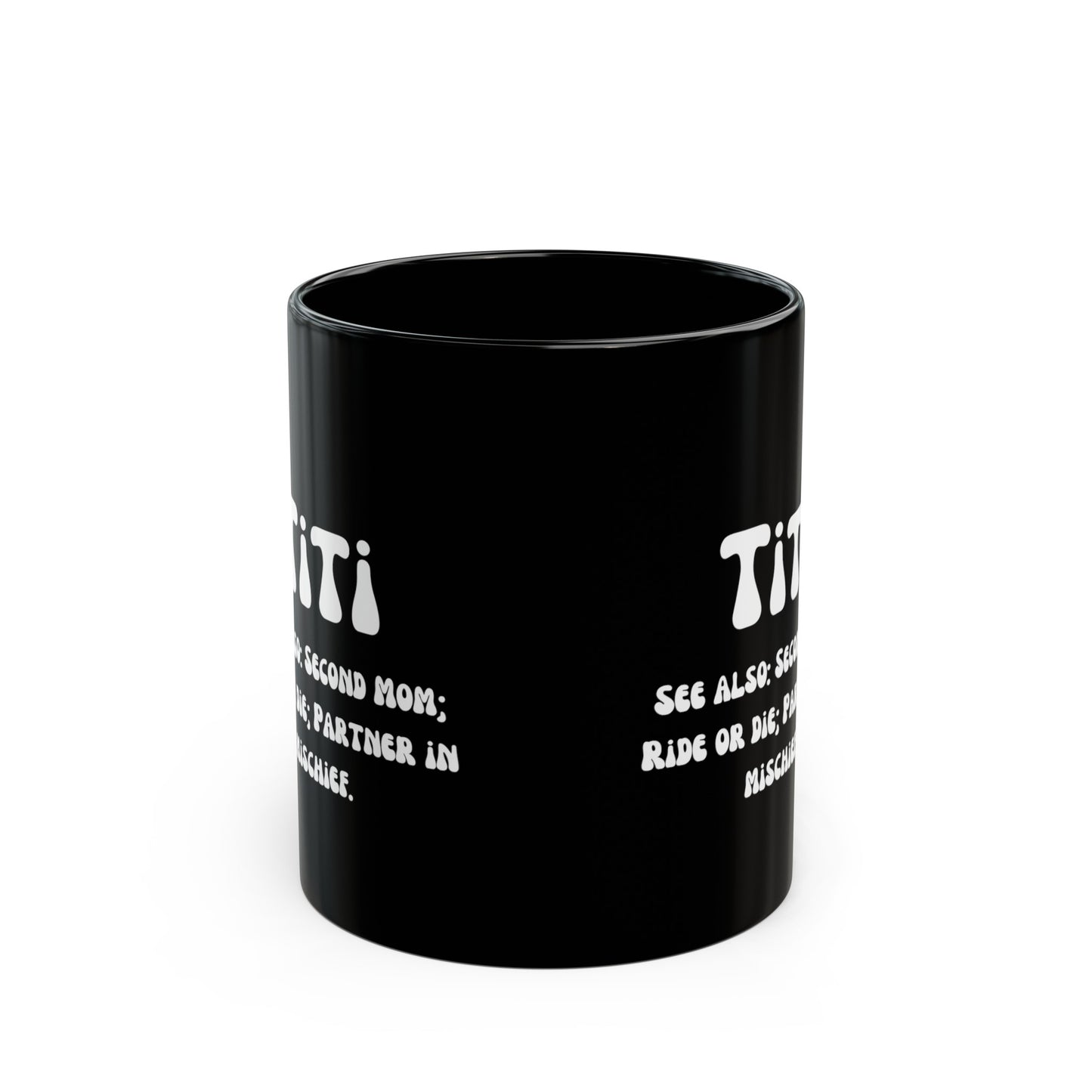 Mother's day mug Second mom Auntie mug Titi gift Partner in crime mug black mug Coffee mug Christmas Gifts Birthday Gifts for her Mug