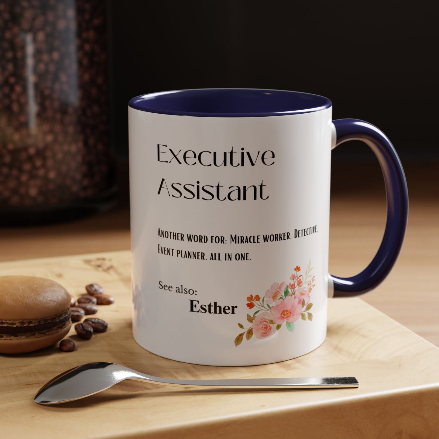 Executive Assistant mug Custom gift flowers coffee mug bestie gift Coworker Gift Christmas Office Gift OfficeMug Christmas Mug Supervisor