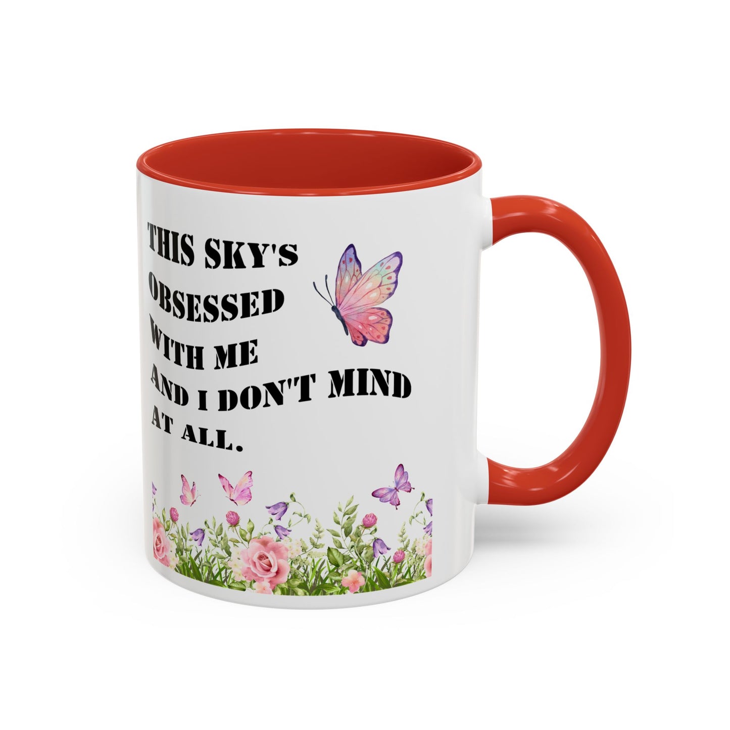 Morning affirmations mug sky's obsessed with me manifesting mug delulu era mug Christmas gift for her gift for him bestie Mug