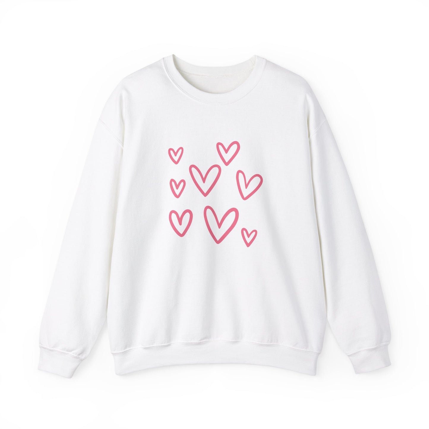 Heart Valentine's Day sweatshirt valentines shirt gift for her best friend gift galentine's day gift crewneck sweater women sweater love