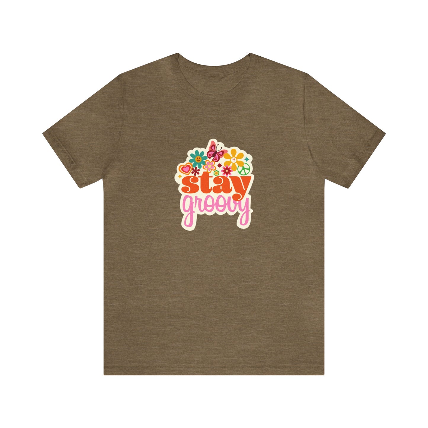 Stay Groovy Shirt Stay Groovy Tshirt Groovy Tee Groovy Birthday Party Outfit Stay Groovy Tee Hippie Shirt Groovy best friend gift for her