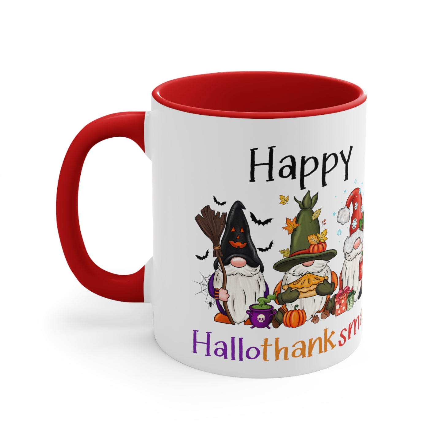 Gnome lover gift Halloween Mug Happy Hallothanksmas Spooky Teacher gift Appreciation mug gift coffee mug gift for her gift for him 11oz