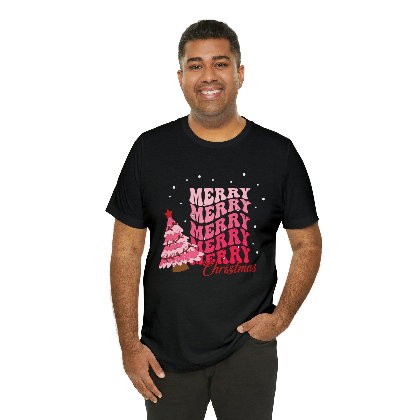 Festive AF shirt Pink Merry Bright Christmas Tshirt for Women Christmas Shirt Sweater Holiday Christmas gift for her gift for him unisex