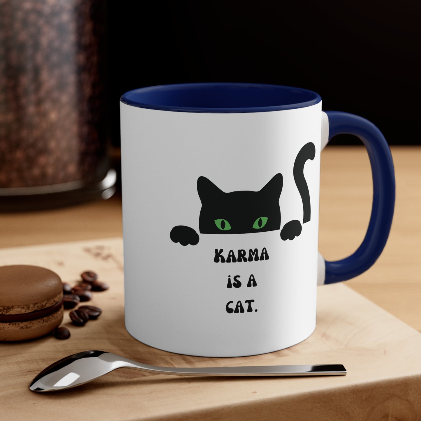 Karma is a cat mug Birthday Month birthday month gift coffee mug gift for best friend gift for her tea gift for her gift for him