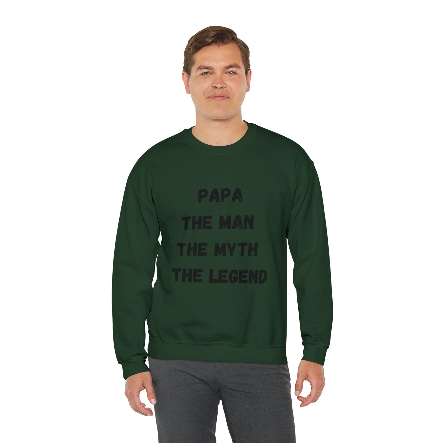 Papa the man the myth the legend Sweatshirt, Gift for Dad sweater father'sday tshirt, Daddy and me Christmas gift, best friend