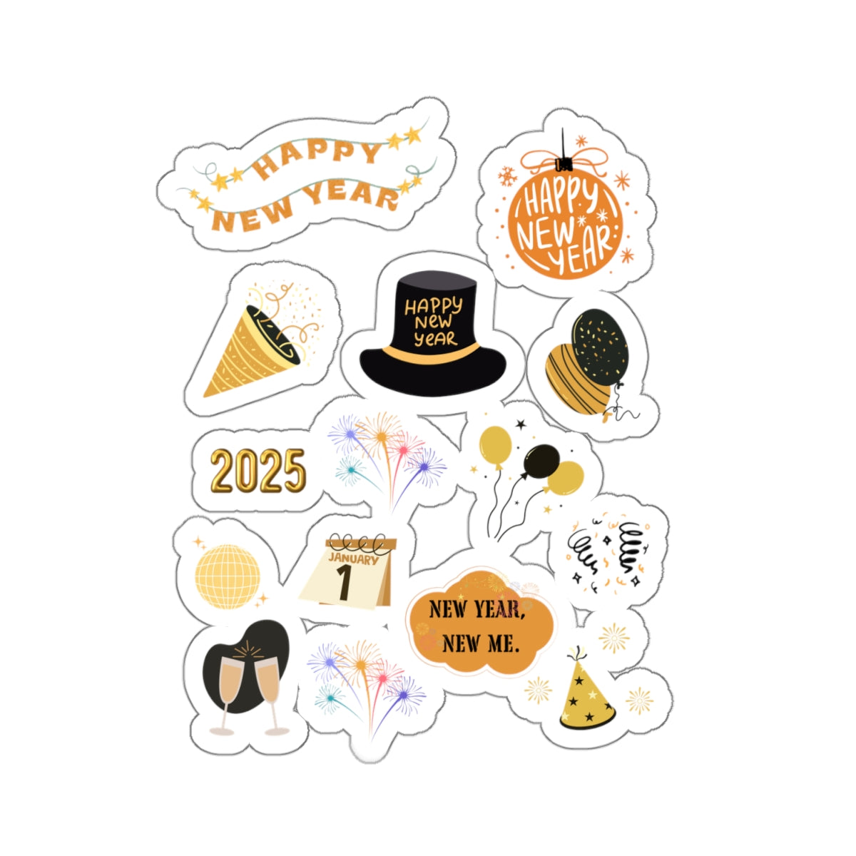 New Year sticker page new year new me sticker Celebration sticker Magical AF sticker bestie sticker motivational stickers bestfriend gift