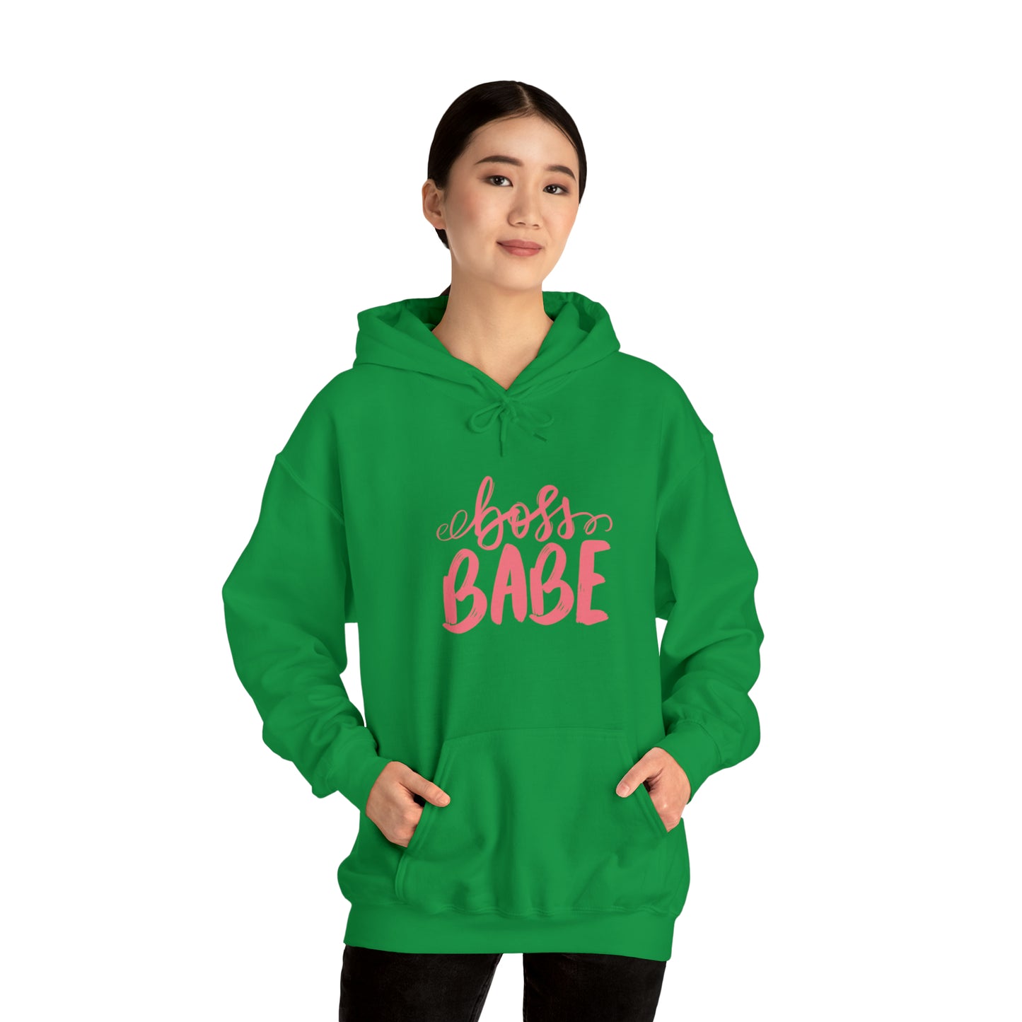 Boss Babe hoodie, boss babe energy, gift for her, millionaire babe, Unisex Heavy Blend Hooded Sweatshirt