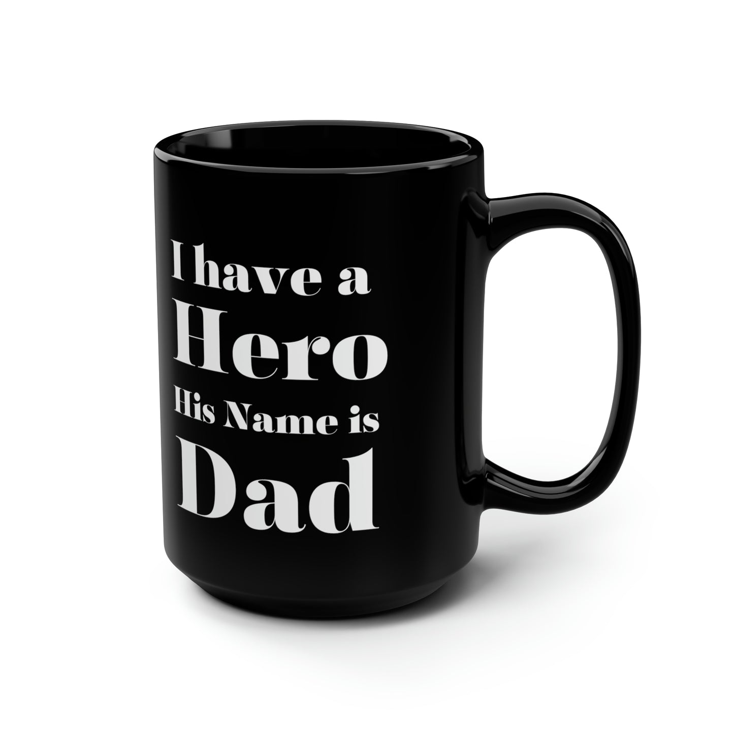 Hero dad mug black mug 15 oz bring functional word fuck giftmerch office funny gift best friend gift Christmas