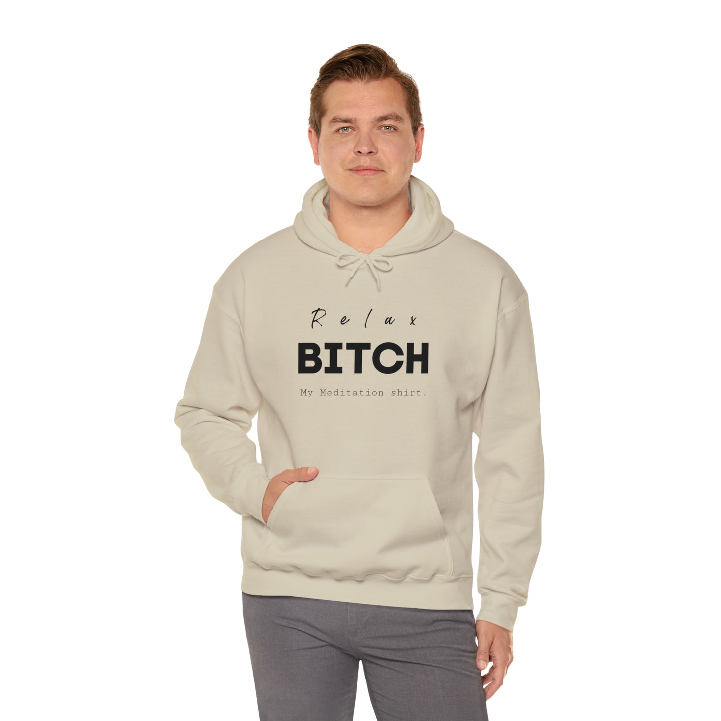 Relax bitch meditation Hoodie, spiritual clothes, gym shirt,Birthday gift for her, gift for him,Galantine gift for her, unisex