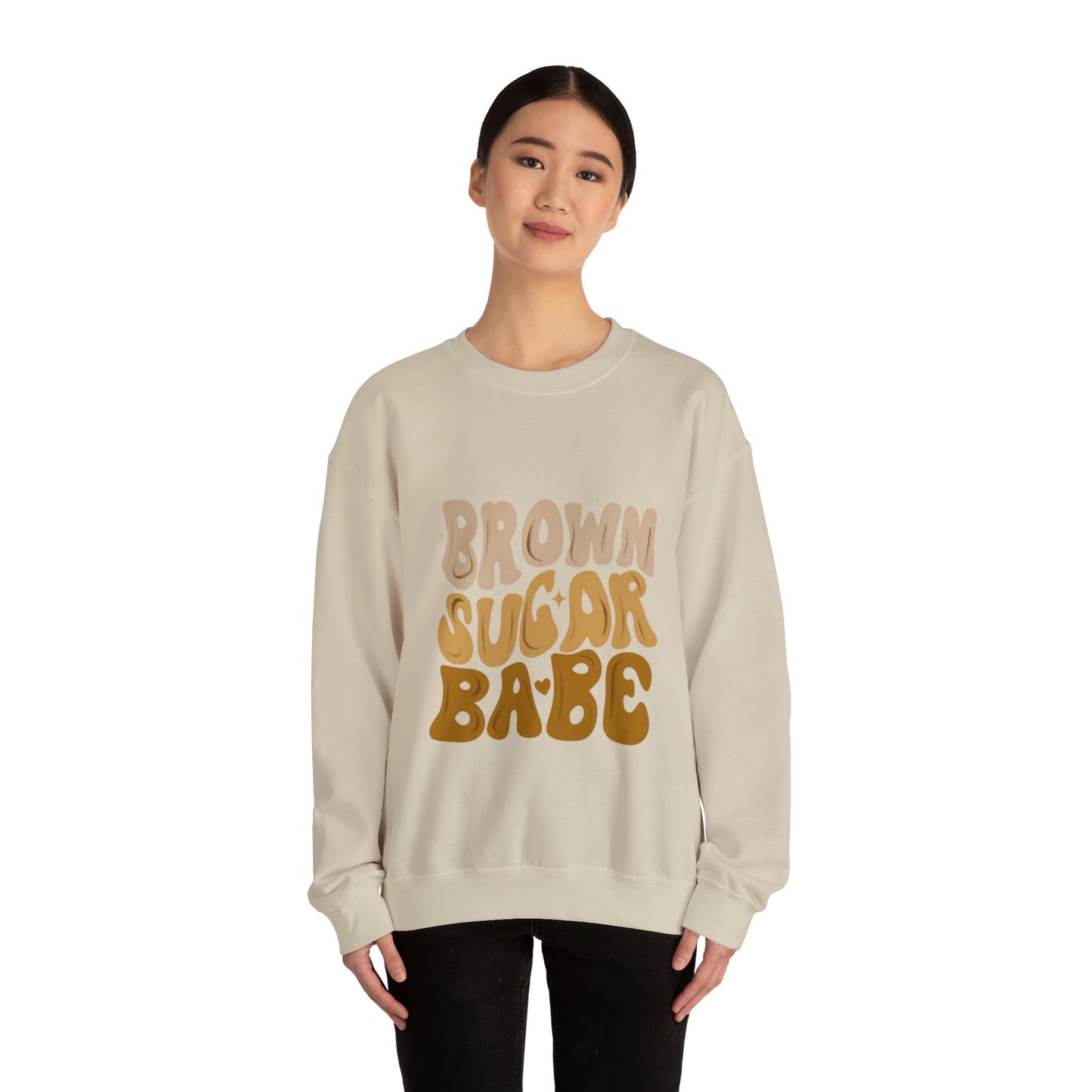 Brown Sugar Babe sweatshirt, Brown Beauty shirt, Birthday gift for her, Melanin sweatshirt, Unisex Heavy Blend Crewneck Sweatshirt