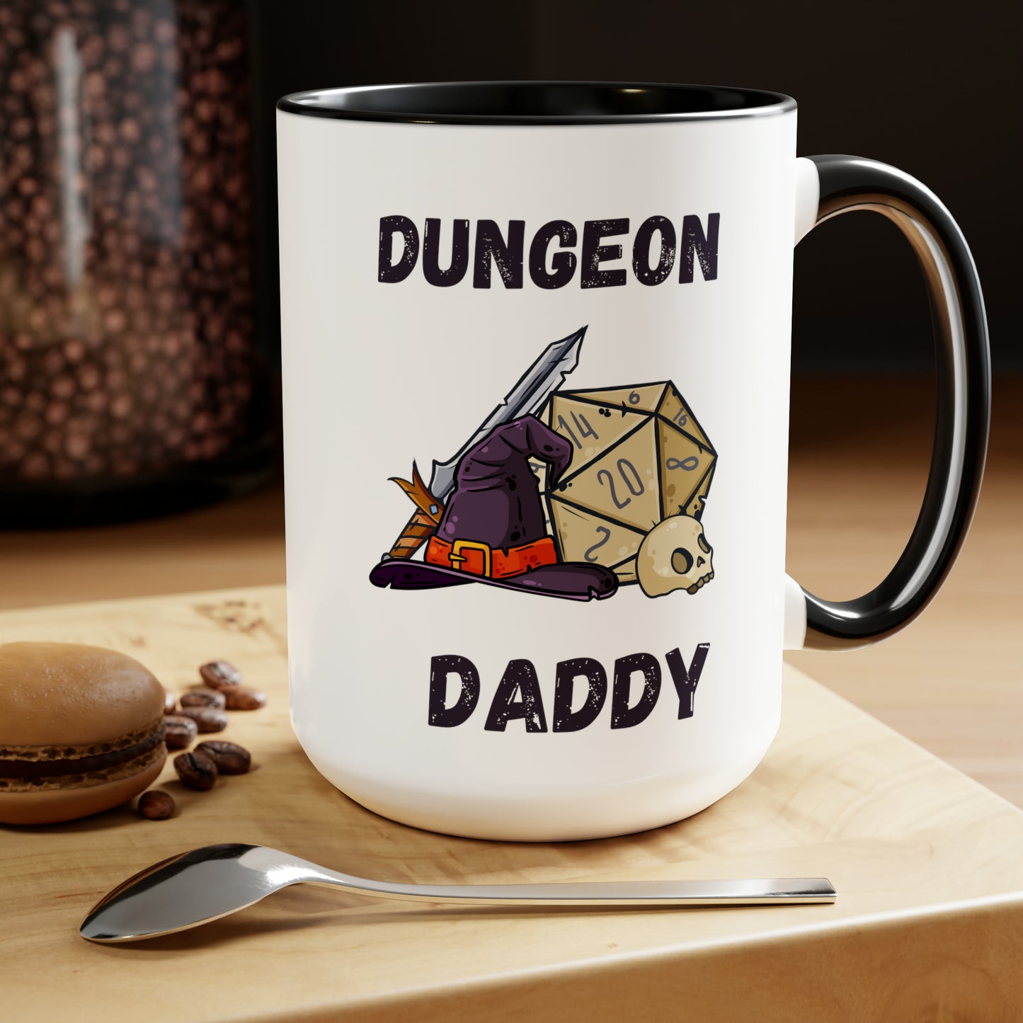 Dungeon Daddy mug love you dad sister gift Coffee Mug pregnancy reveal gift heart mug gift for her Mug wife Coffee tea 15oz