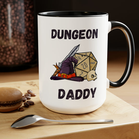 Dungeon Daddy mug love you dad sister gift Coffee Mug pregnancy reveal gift heart mug gift for her Mug wife Coffee tea 15oz