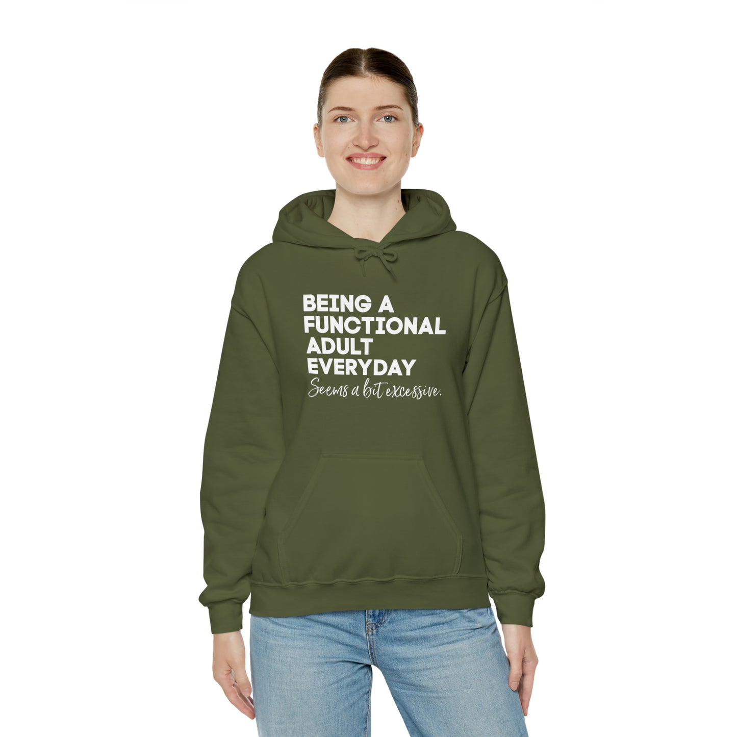 Being a functional adult sweater funny sweashirt birthday gift Christmas gifts Sweatshirt Gift for him Gift