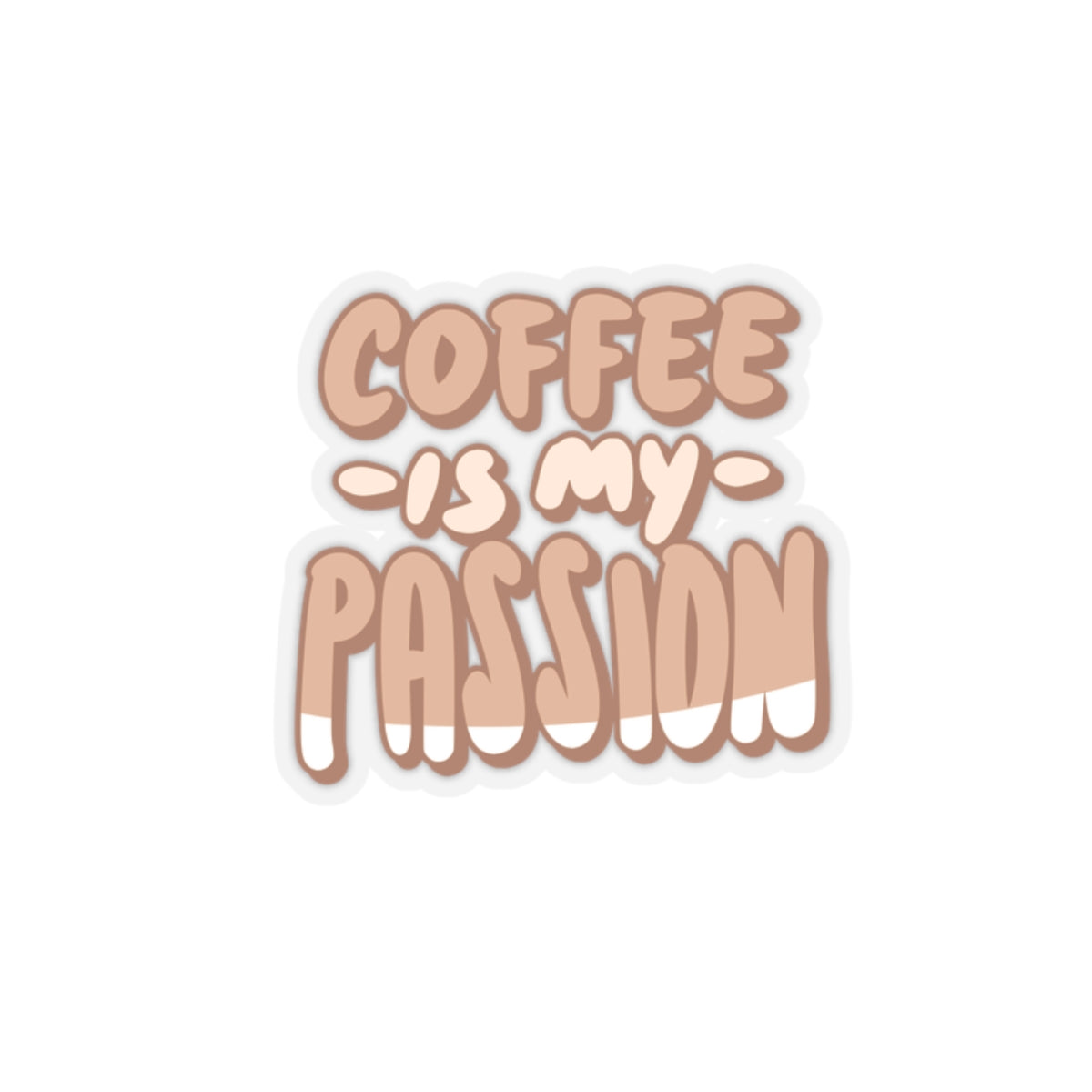 Coffee is my passion sticker laptop sticker funny coffee sticker bottle water sticker gift for her gift for him funny recommendsticker