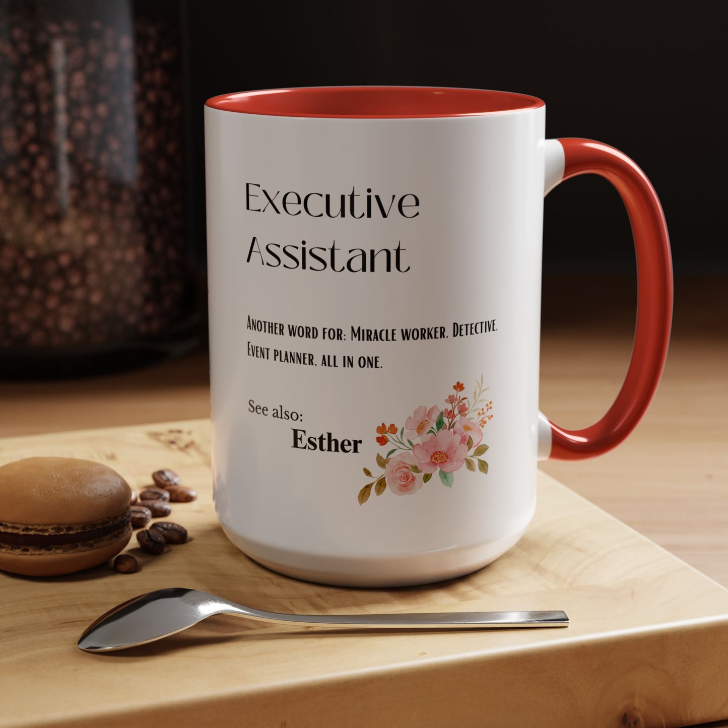 Executive Assistant mug Custom gift flowers coffee mug bestie gift Coworker Gift Christmas Office Gift OfficeMug Christmas Mug Supervisor