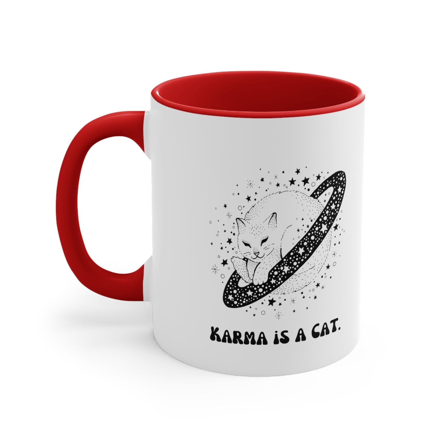 Karma is a cat mug best friend gift for her gift for him Birthday gift coffee mug tea gift for cat lover bestie valentinesday gift Christma