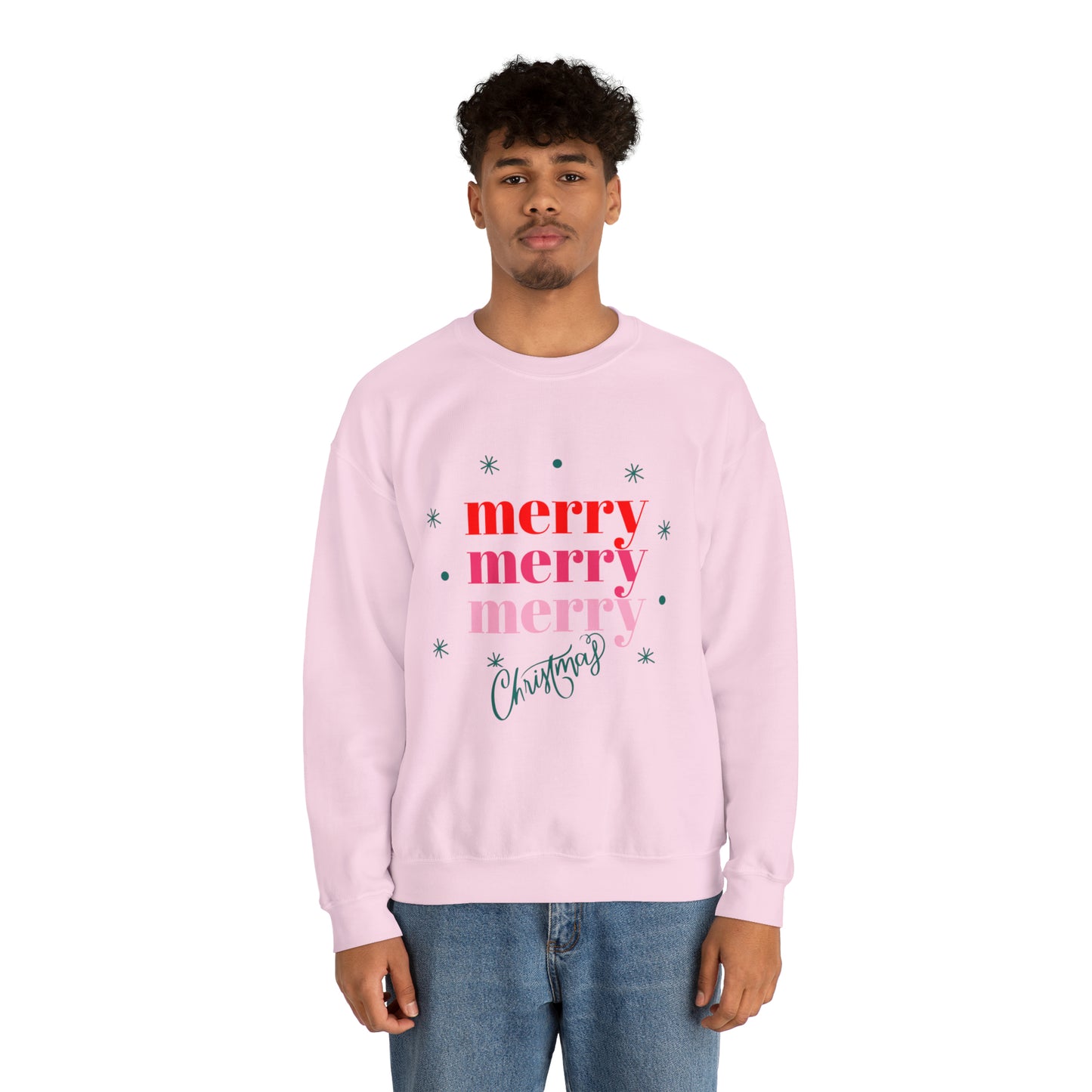 Festive AF sweater Pink Merry Bright Christmas Sweatshirt for Women Christmas Shirt Sweater Holiday Christmas gift for her gift for him