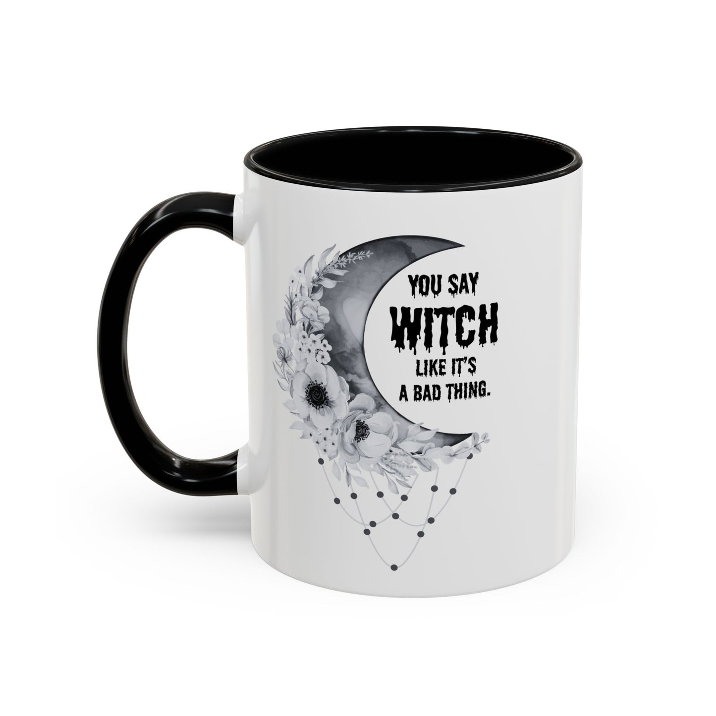 Witch mug Halloween mug Spooky things mug office funny gift best friend gift Christmas word fuck sarcastic humour gift Coffee Mug(11, 15oz)