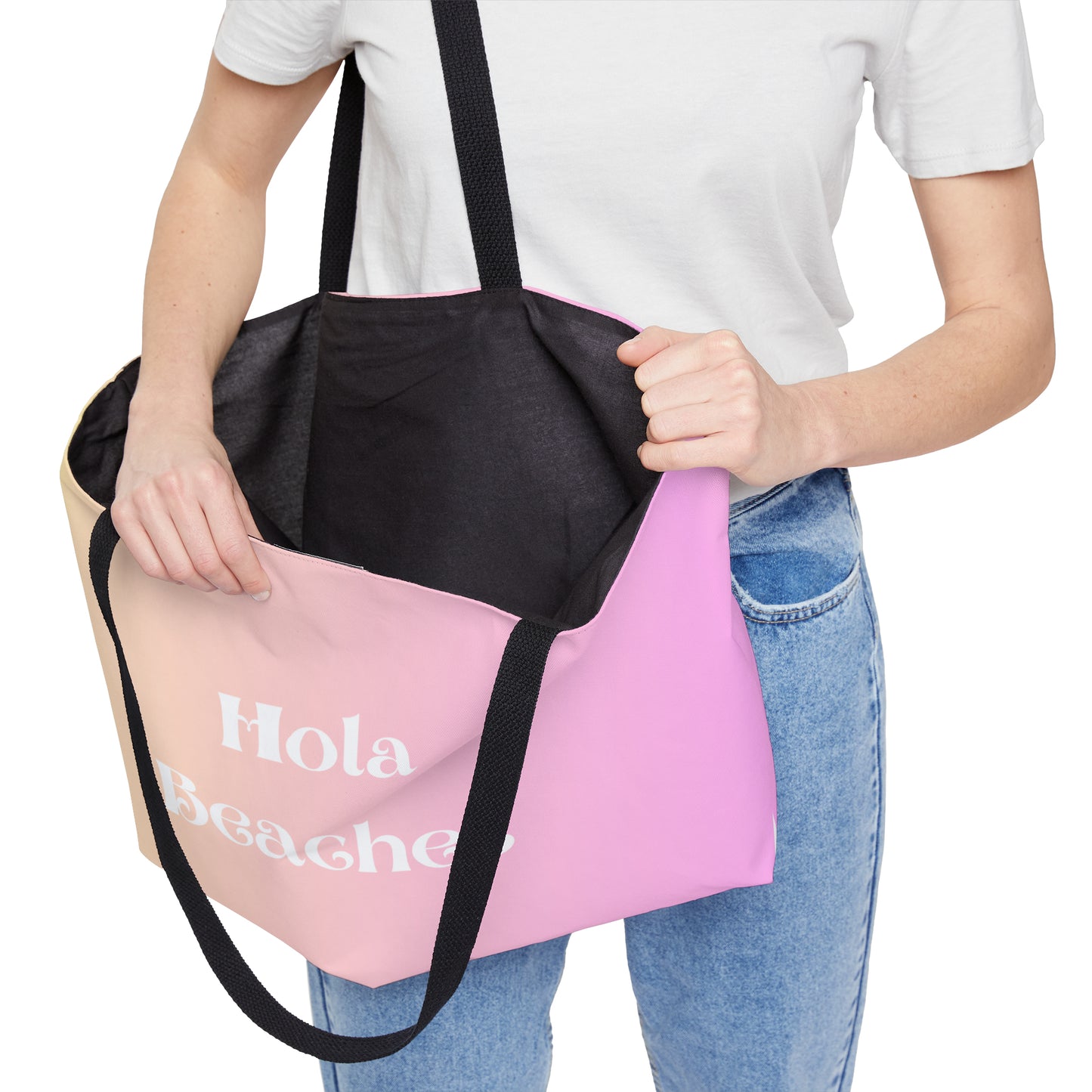Hola beaches Bag, Let the adventure begin, Bachelorette Party Favors, Bridesquad Personalized Bag, Wedding Gifts, Wedding Gifts, Wee
