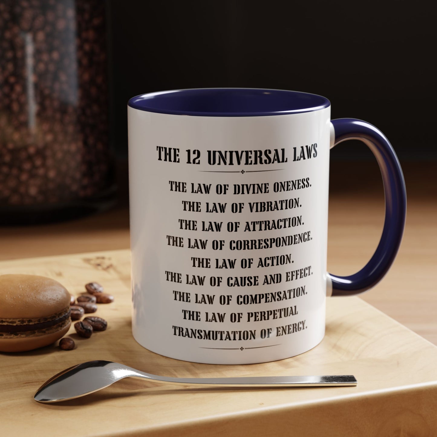 The 12 laws of the universe mug best friend mug CoffeeMug Custom name manifesting Gift Christmas Tea Cup hot cocoa Kitchen Decor bestie gift